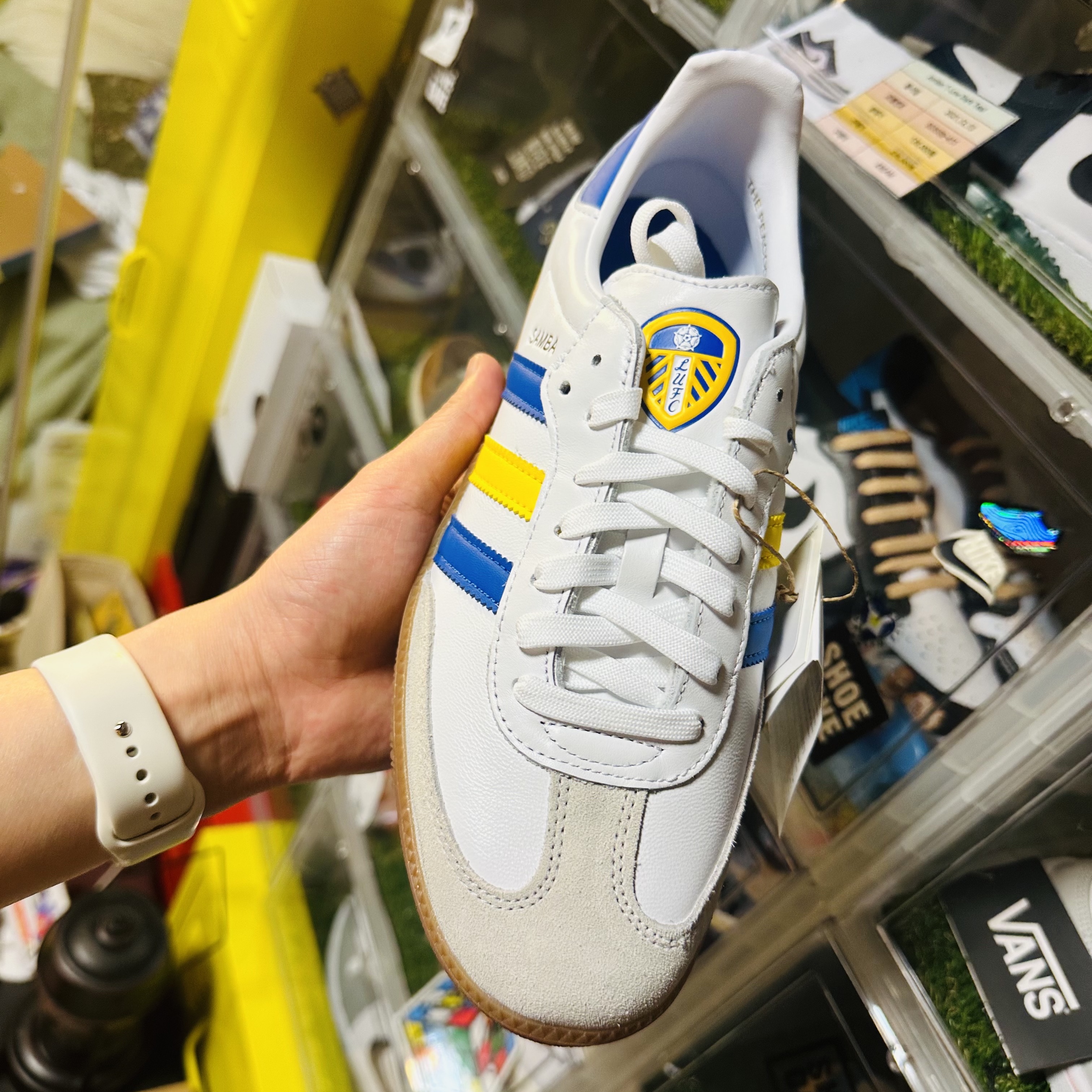 Adidas Samba Team Leeds United FC 착용 스타일 - 4
