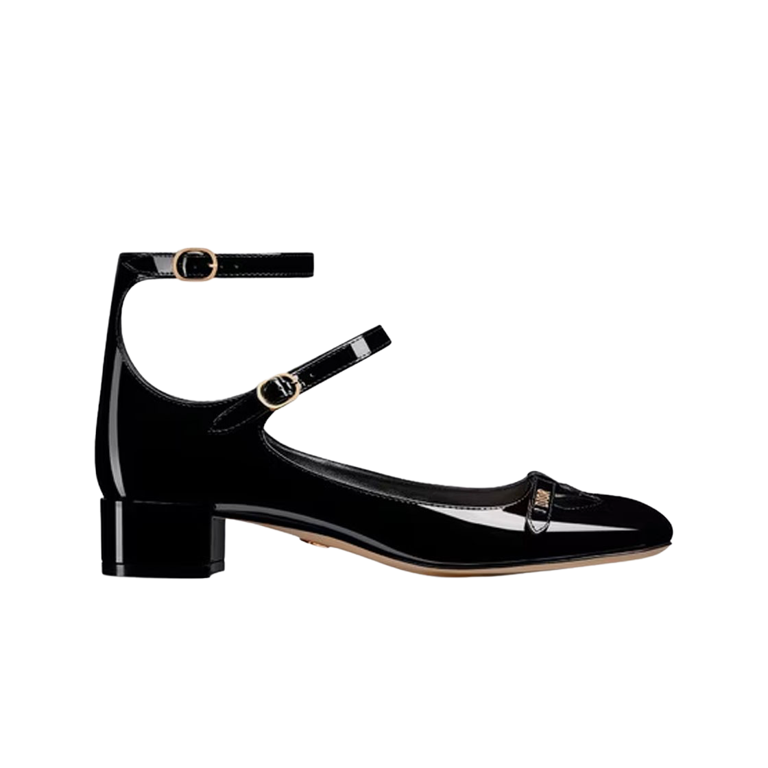 (W) 디올 엠므 디올 펌프스 페이턴트 송아지 가죽 블랙((W) Dior Aime Dior Pumps Patent Calfskin Black) - 1