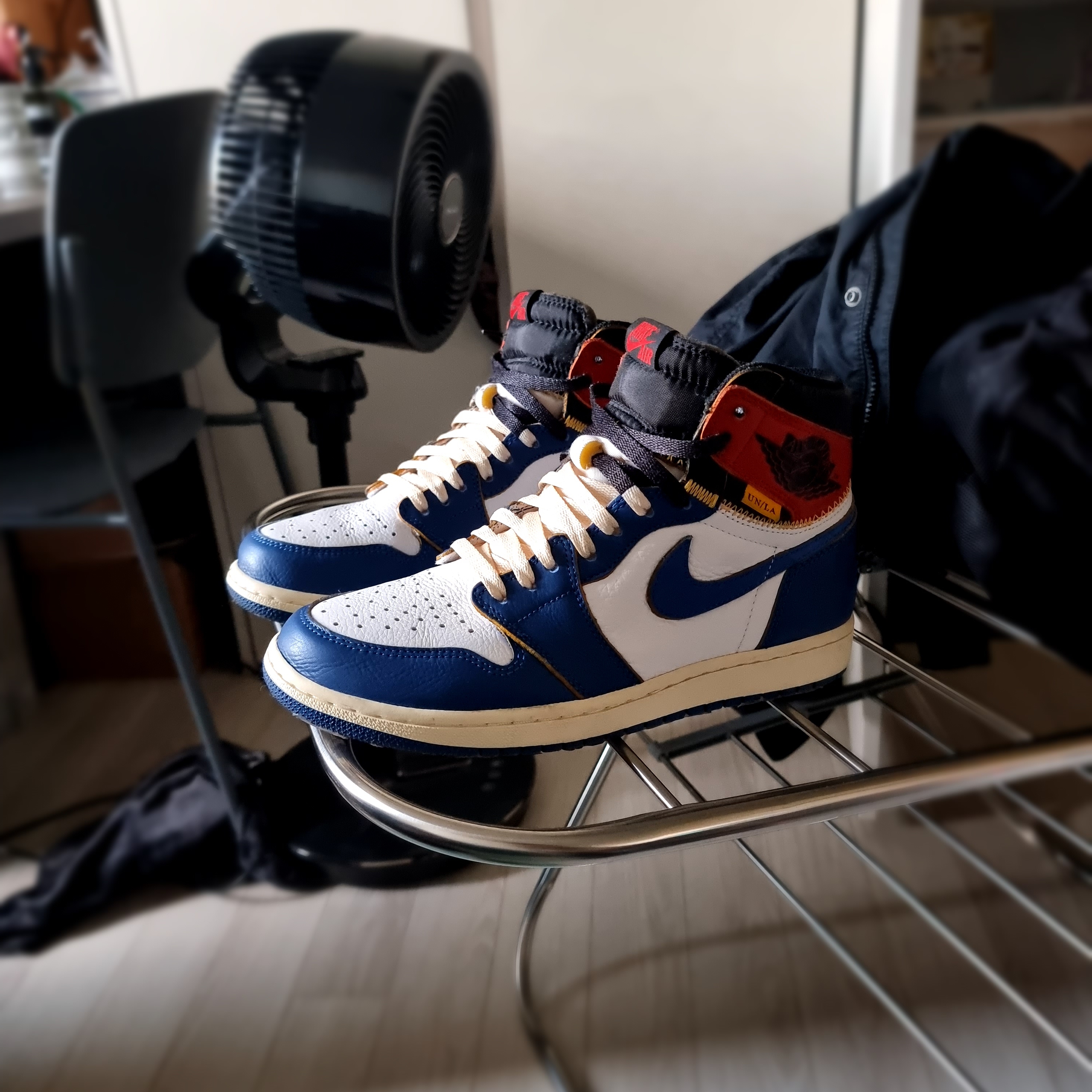 Jordan 1 x Union Retro High Blue Toe 착용 스타일