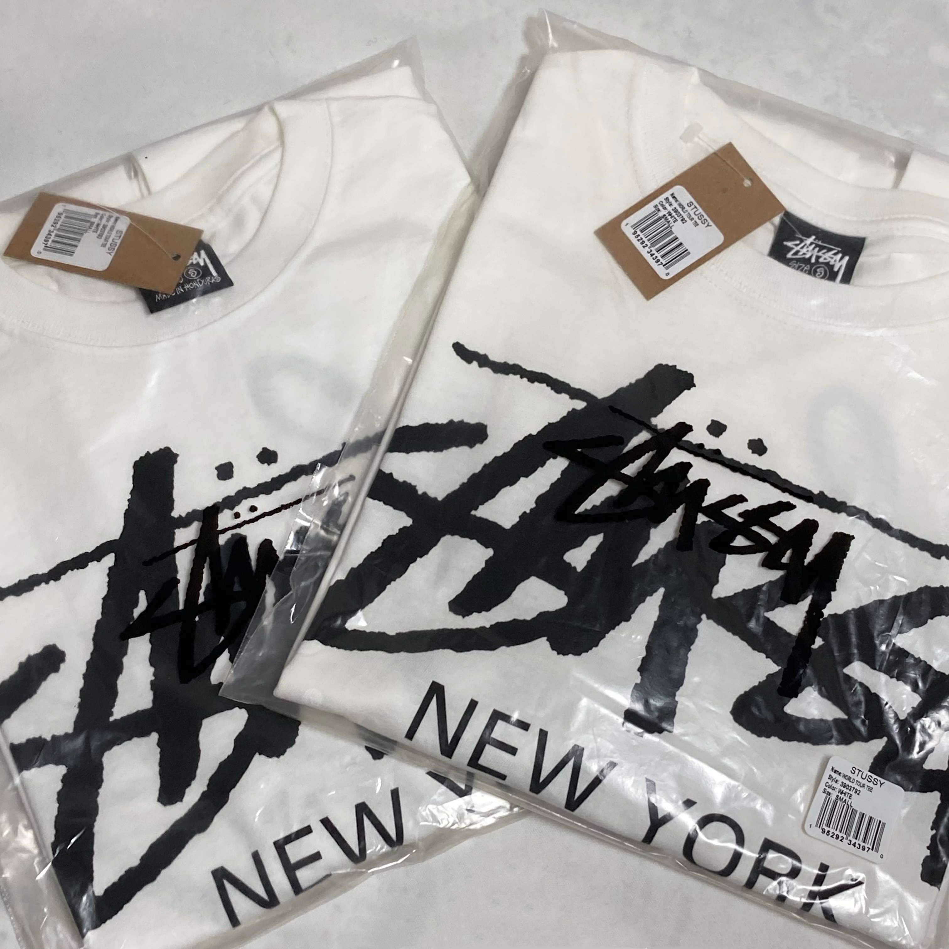 Stussy World Tour T-Shirt White 2023 착용 스타일