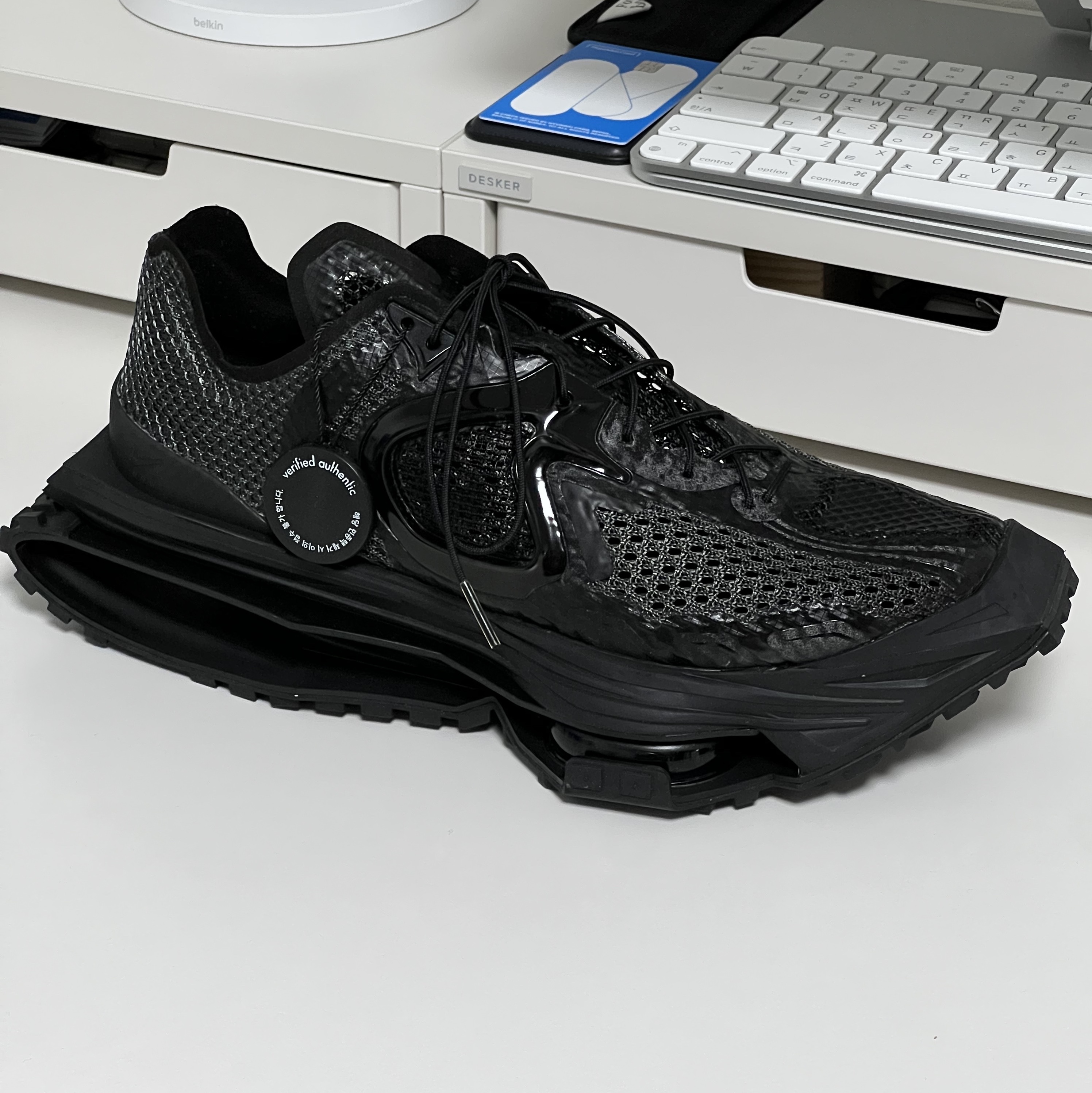 Nike x Matthew M Williams Zoom 004 Triple Black ์ฐฉ์ฉ ์คํ์ผ