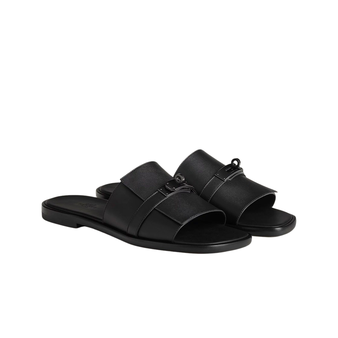 에르메스 가브리엘 샌들 카프스킨 & 샤이니 블랙 PVD 하드웨어 누아(Hermes Gabriel Sandal Calfskin & Shiny Black PVD Noir) - 2