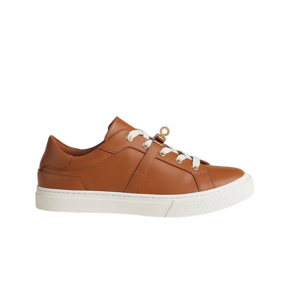 (W) 에르메스 데이 스니커즈 카프스킨 & 페르마브라스 하드웨어 나뛰렐((W) Hermes Day Sneakers Calfskin & Permabrass Naturel) - 1