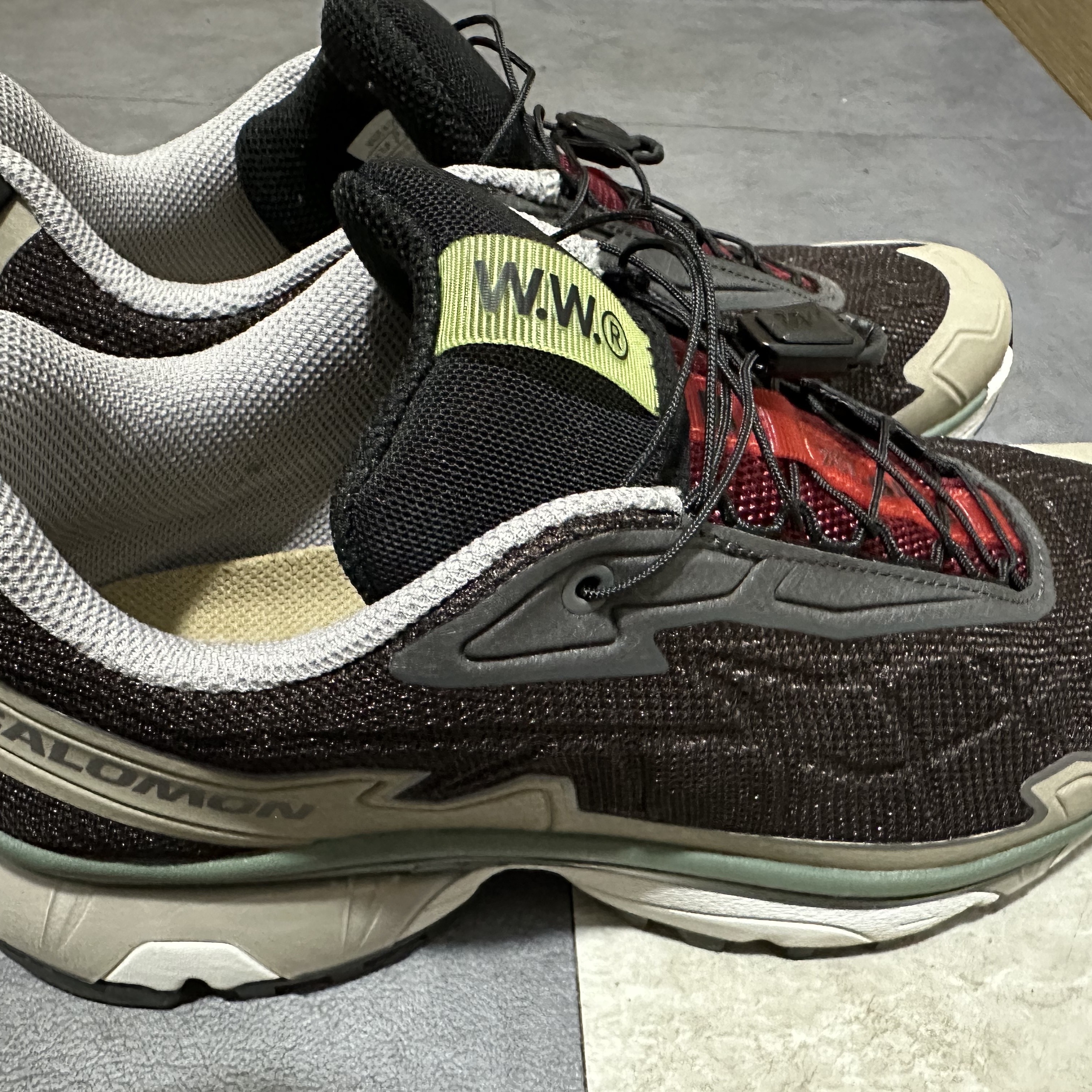Salomon x Wood Wood XT-Slate Black Coffee 착용 스타일