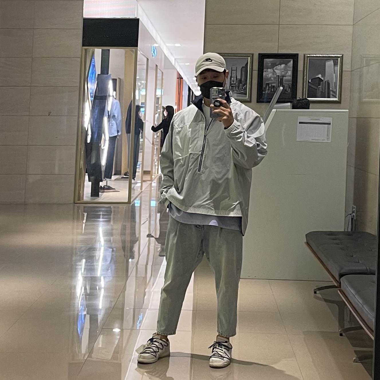 Nike x Kim Jones Reversible Wind Breaker Navy - US/EU 착용 스타일