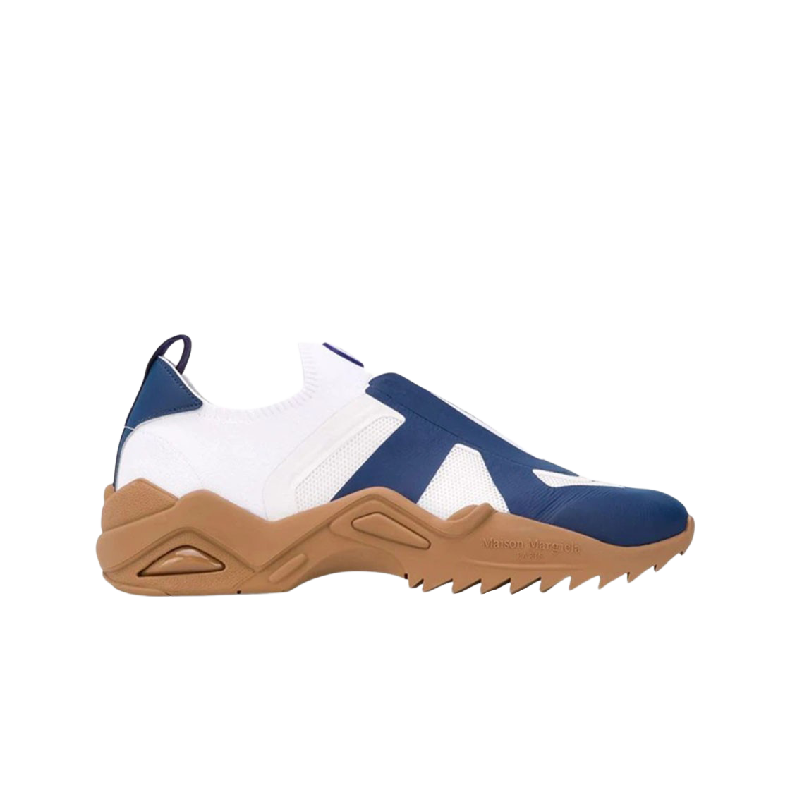 메종 마르지엘라 레플리카 레트로 핏 솔 스니커즈 화이트 블루 검(Maison Margiela Replica Retro Fit Sole Sneakers White Blue Gum) - 1