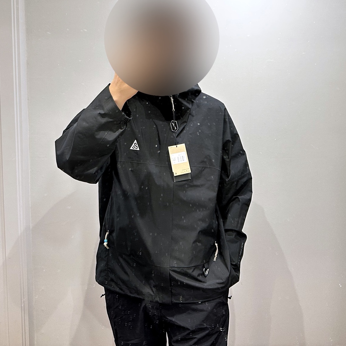 Nike ACG Storm-Fit ADV Cascade Rains Full Zip Jacket Black - Asia 착용 스타일 - 2