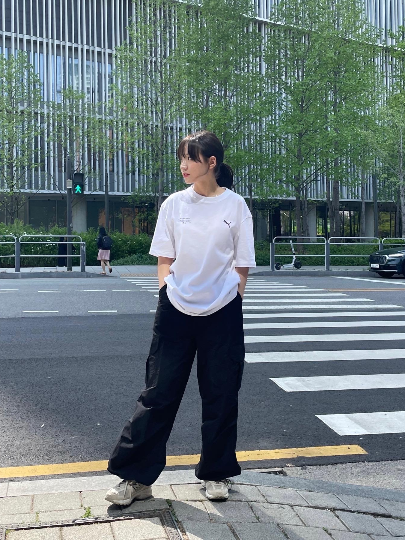 New Balance 530 Ivory 착용 스타일 - 3