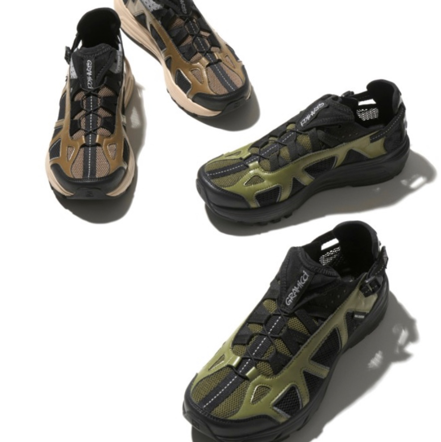 Salomon x Gramicci Techsonic Mayfly Black 착용 스타일