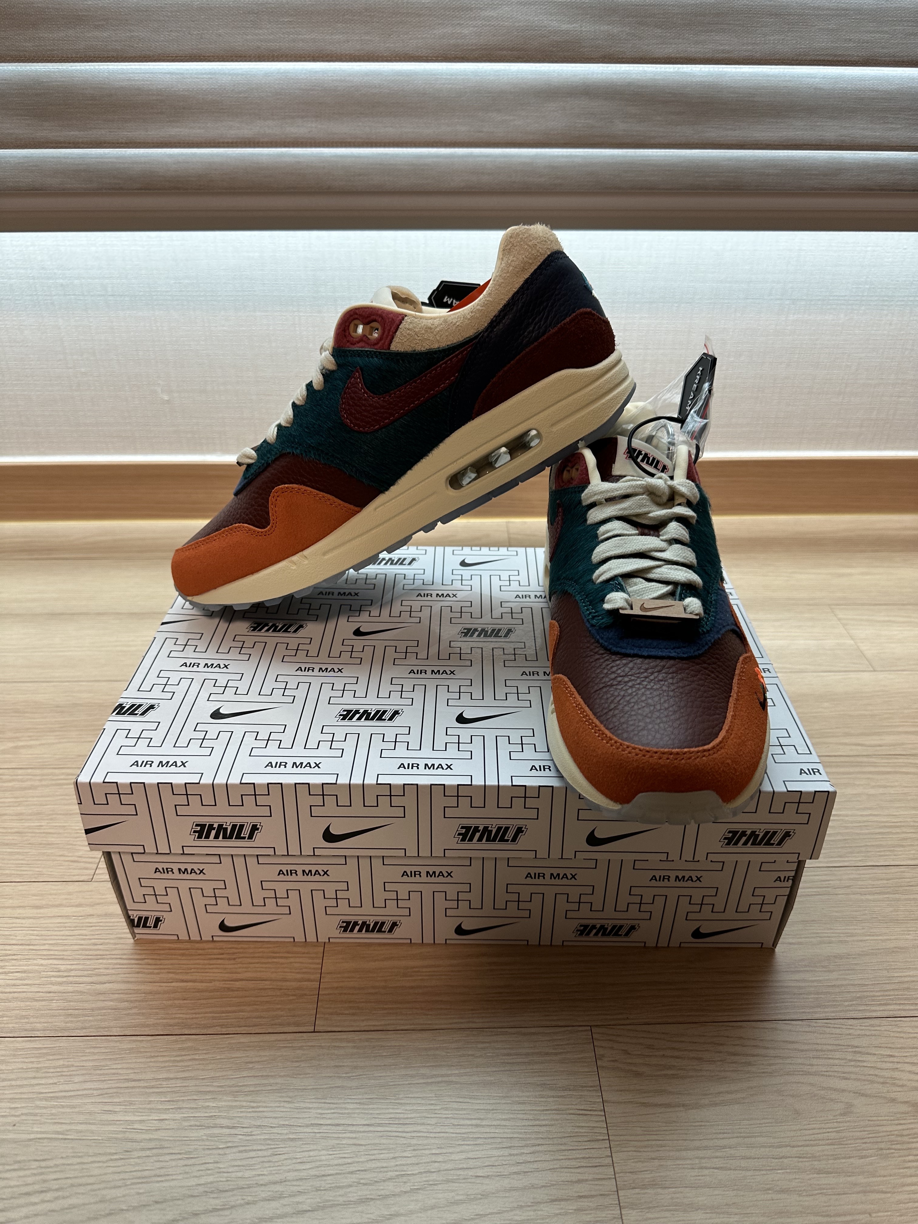 Nike x Kasina Air Max 1 SP Won-Ang Orange 착용 스타일