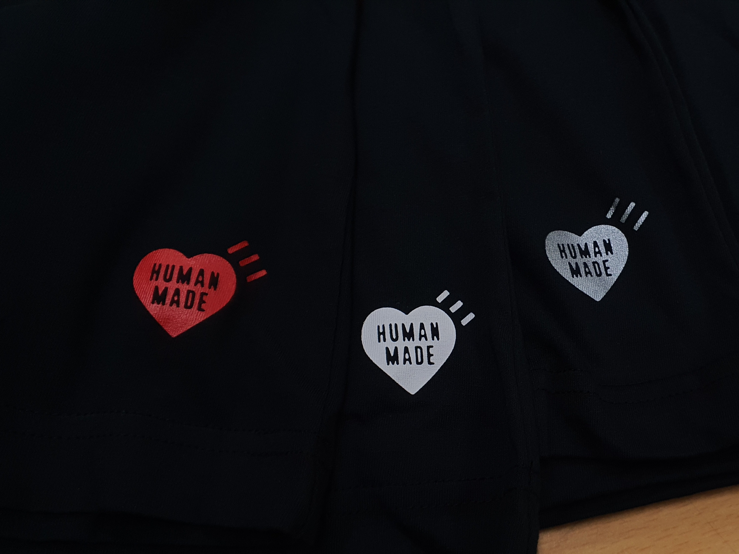 Human Made T-Shirts Black (3 Pack) 착용 스타일 - 2