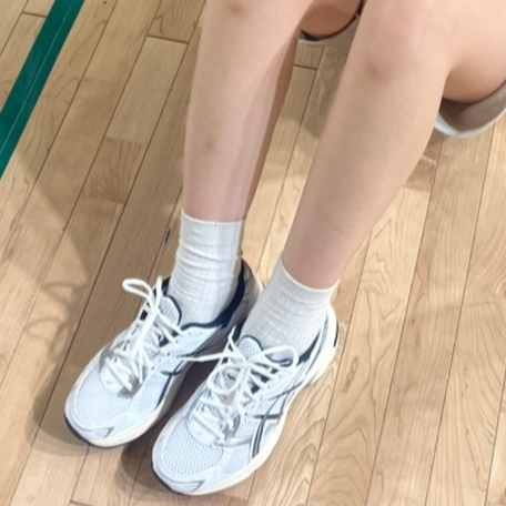 (W) Asics Gel-1130 White Midnight 착용 스타일 - 2