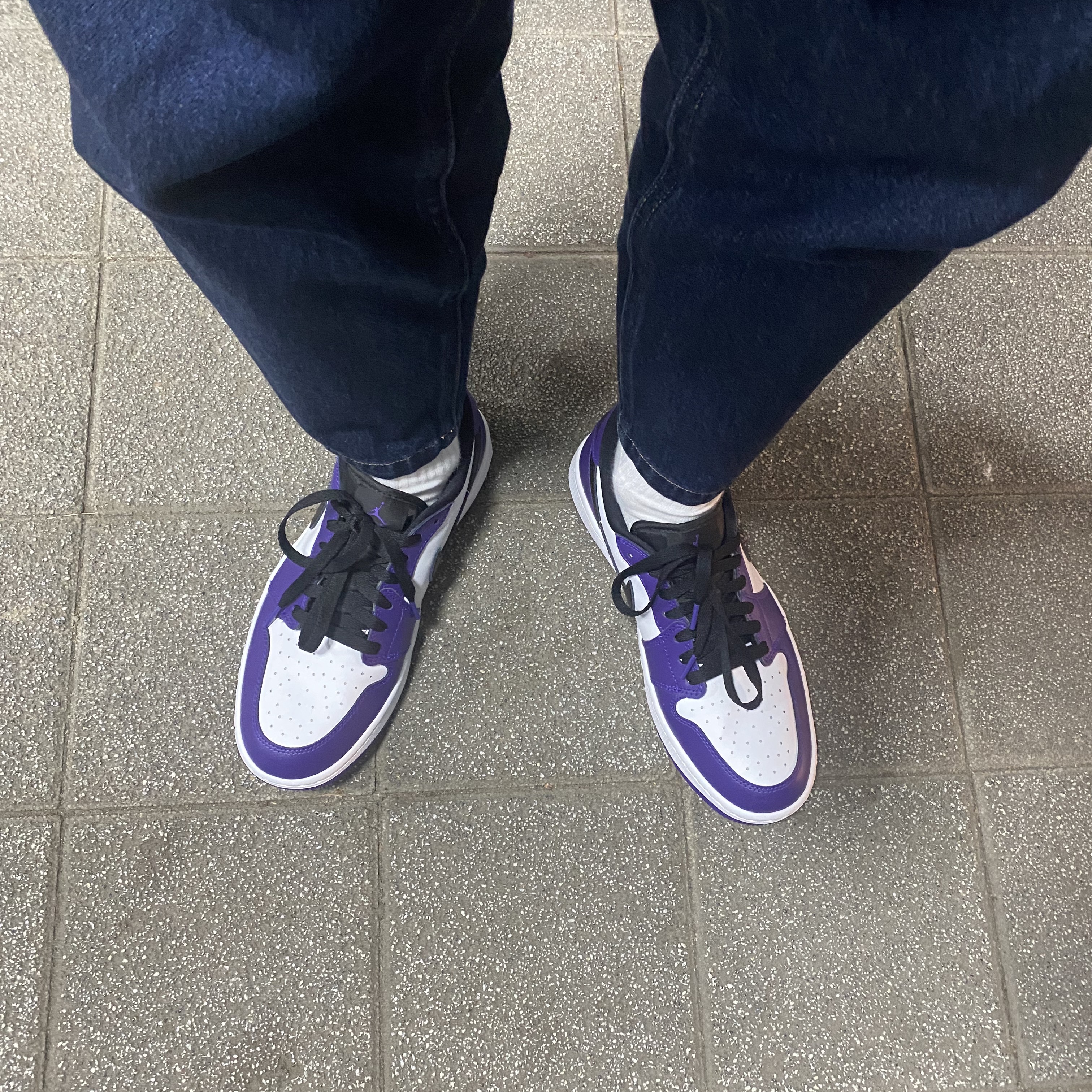 Jordan 1 Low Golf Court Purple 착용 스타일