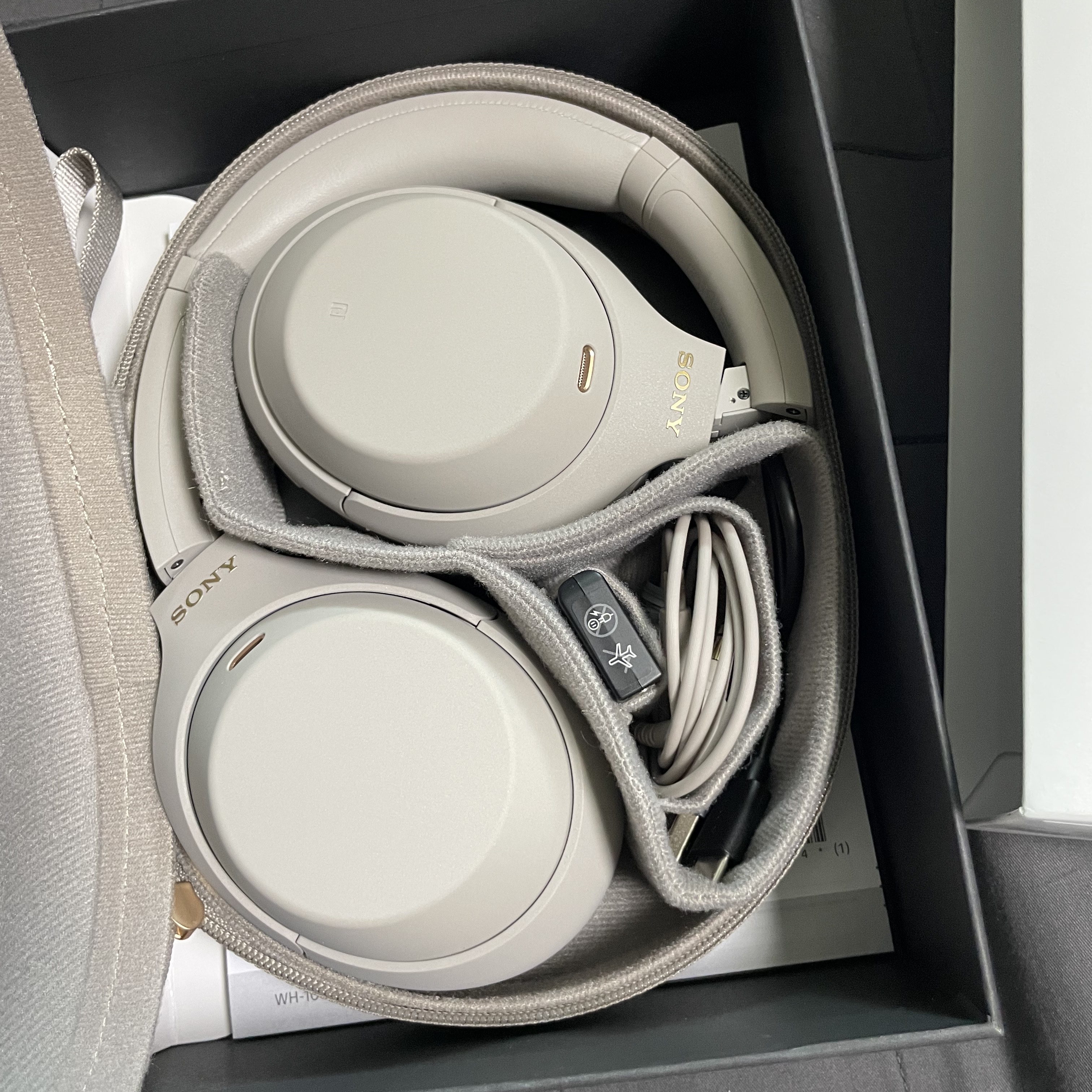 Sony WH-1000XM4 Platinum Silver (Korean Ver.) 착용 스타일