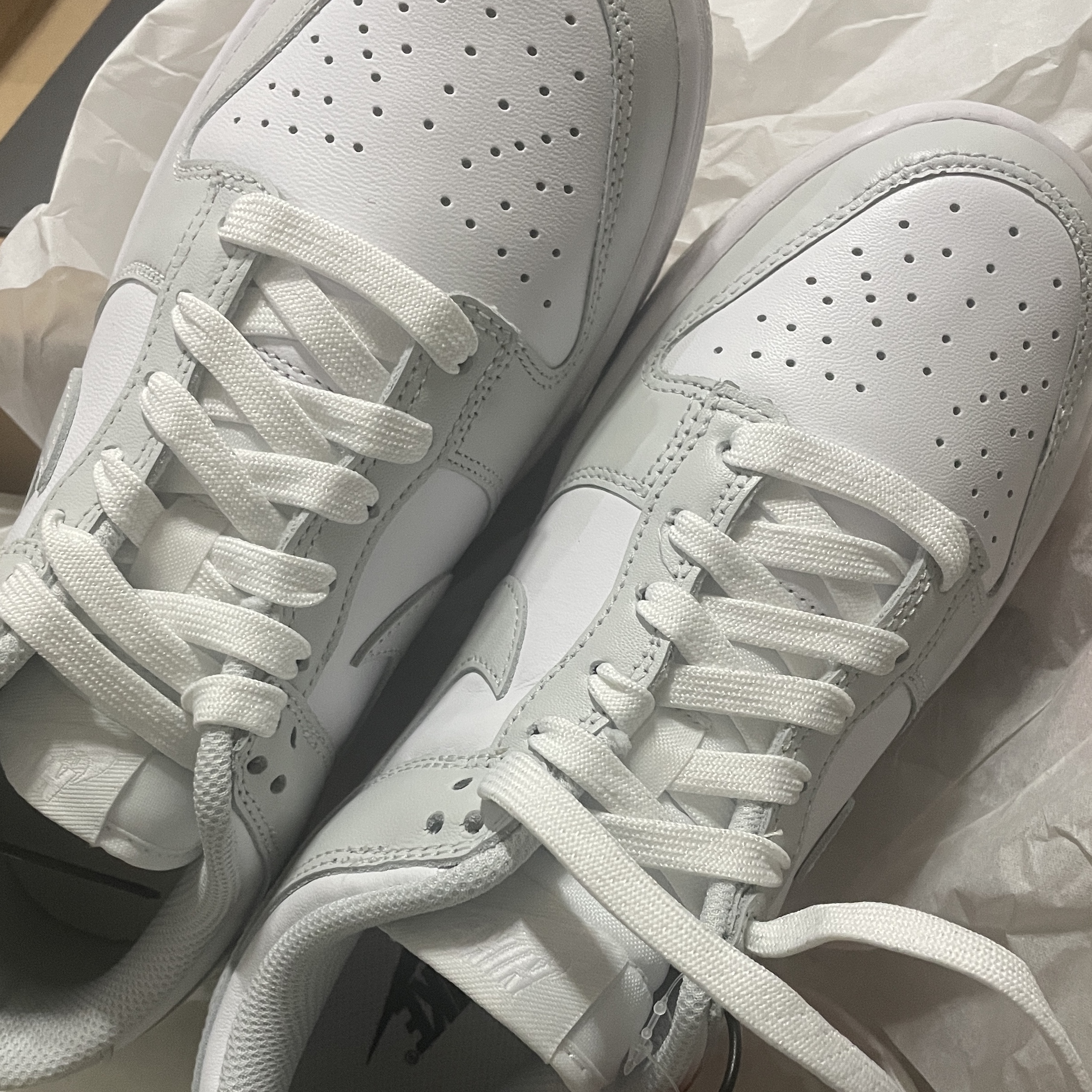 (W) Nike Dunk Low Photon Dust 착용 스타일 - 1