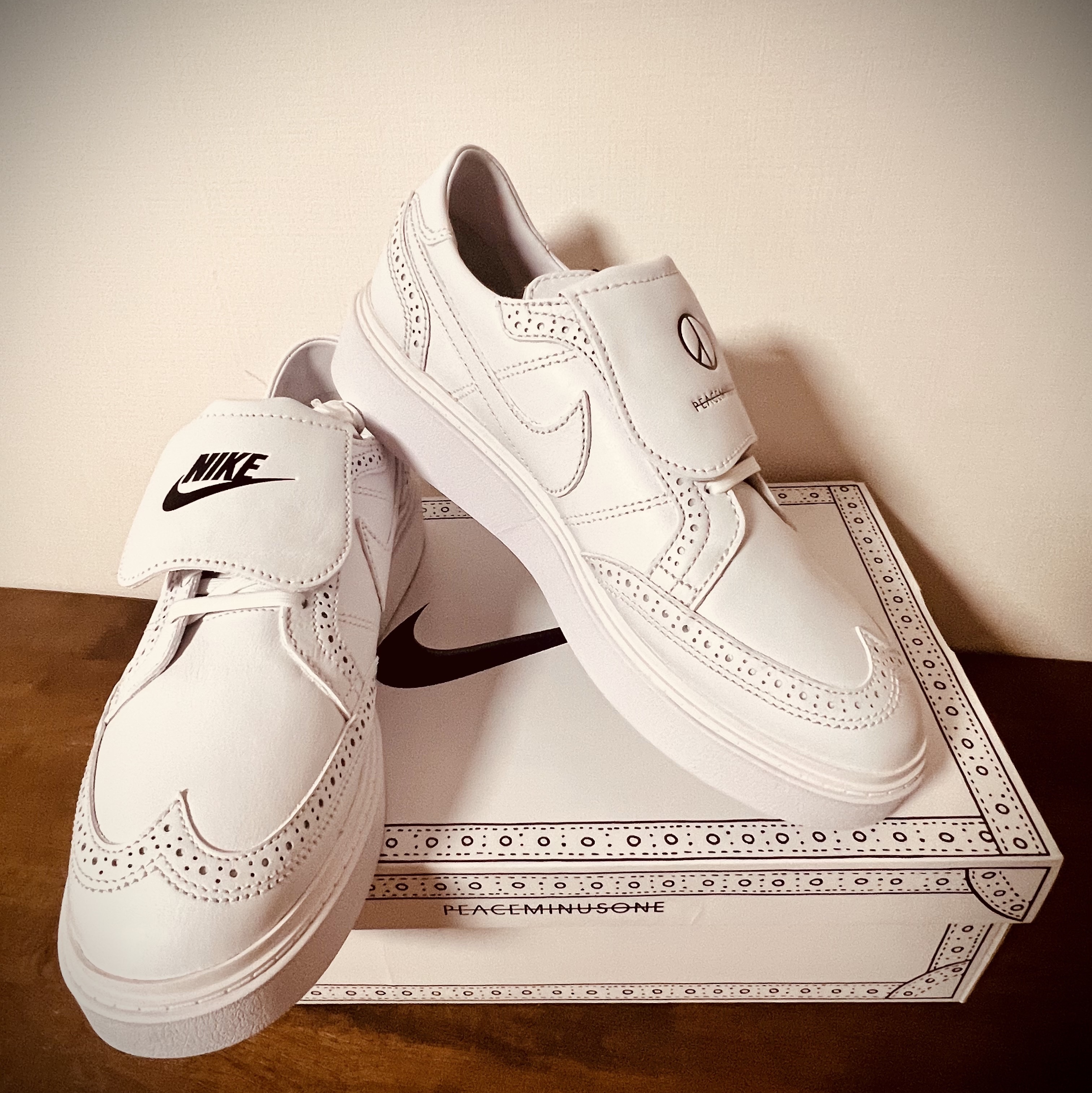 Nike x Peaceminusone Kwondo1 White 착용 스타일 - 2