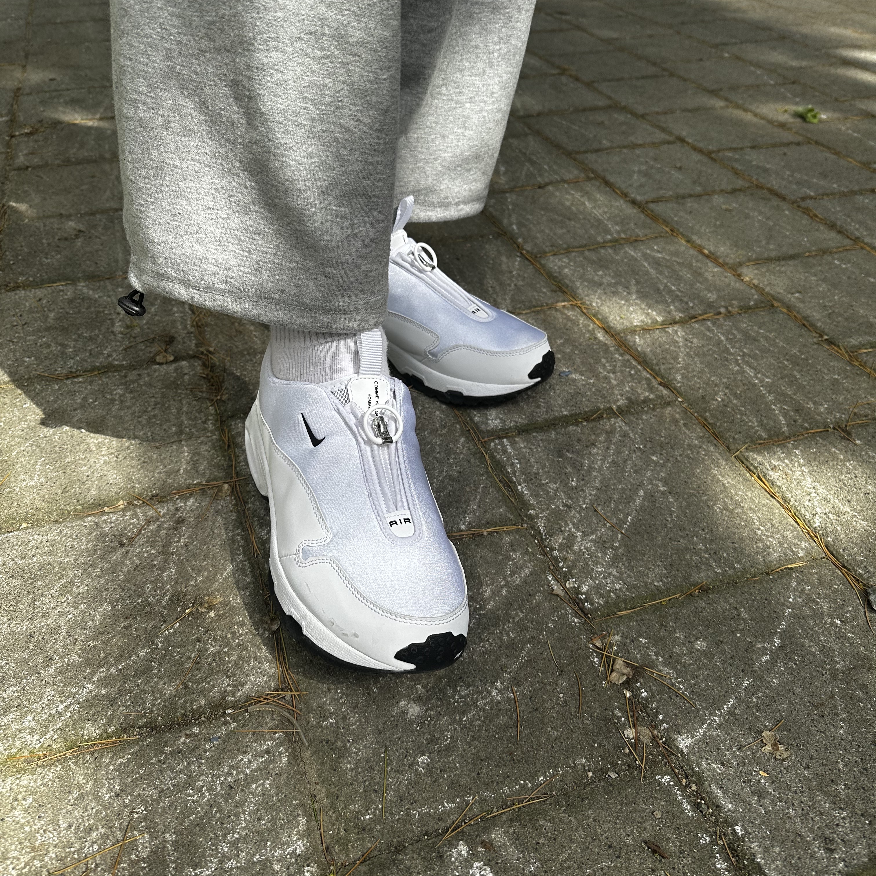 Nike x Comme des Garcons Homme Plus Air Max Sunder SP White 착용 스타일