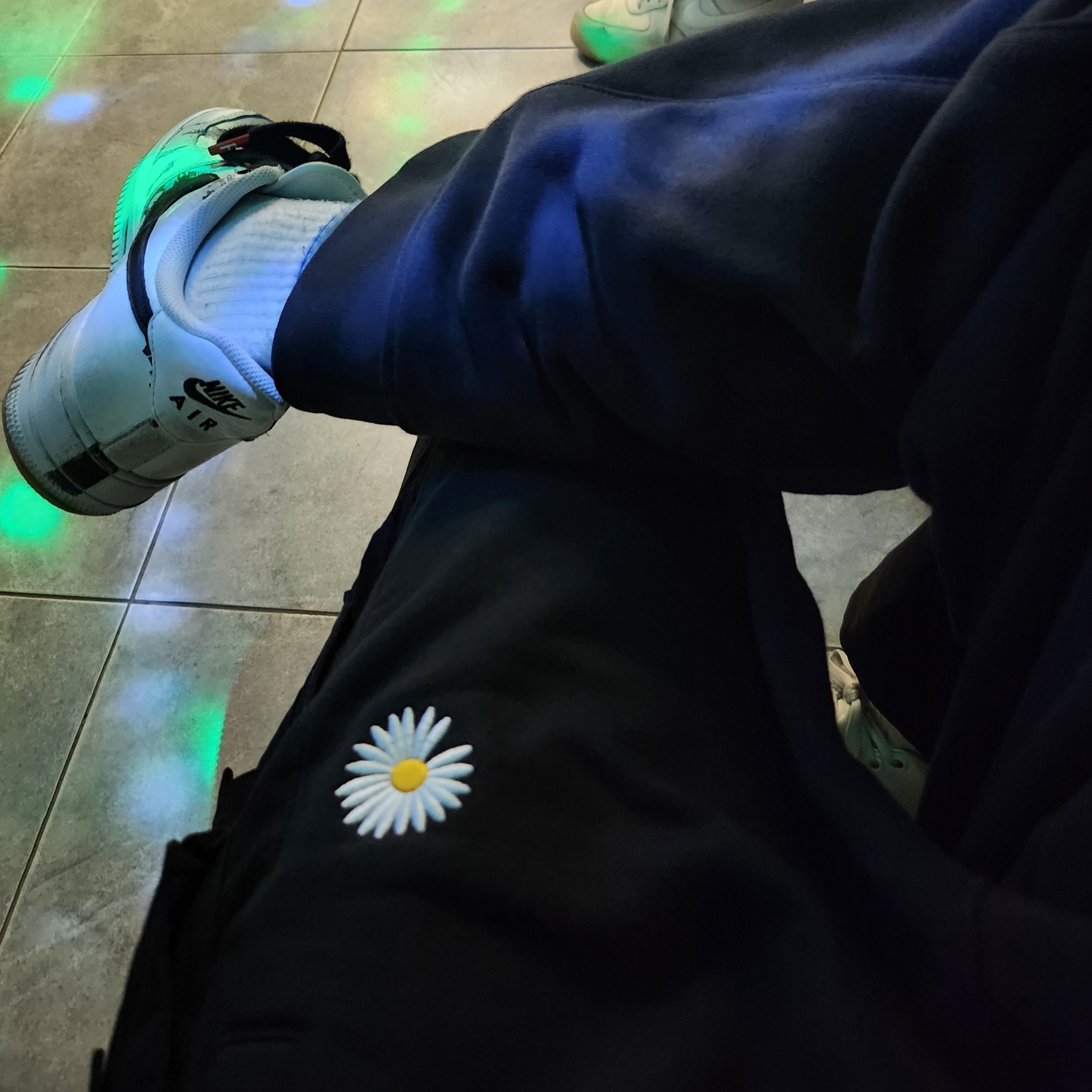 Nike x Peaceminusone Wide Pants Black (DR0096-010), Nike x Peaceminusone Air Force 1 Low Para-Noise 2.0 착용 스타일