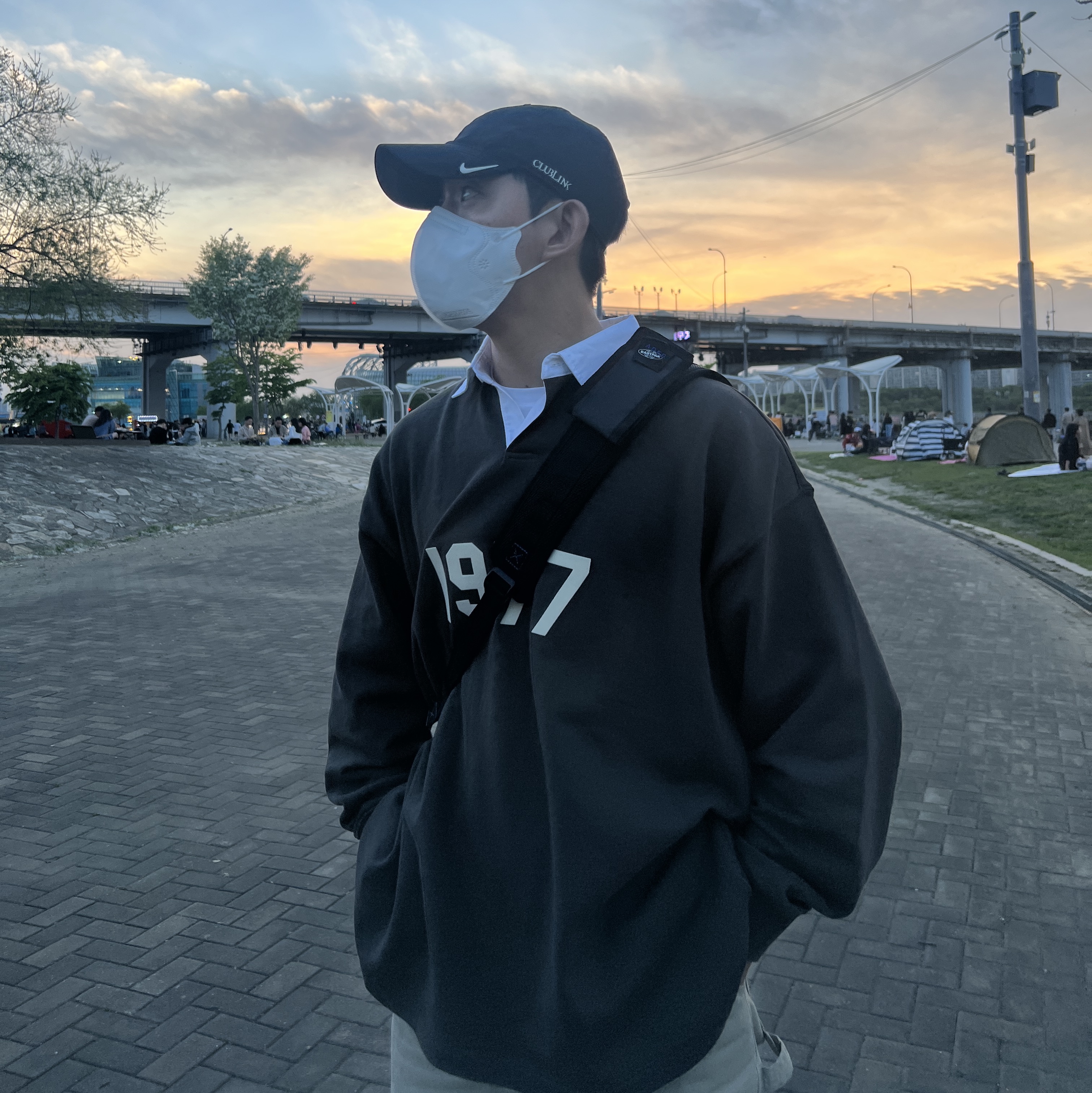 Nike x Drake Nocta Golf Cap Black, Essentials 1977 Rugby Long Sleeve Polo Iron - 22SS 착용 스타일 - 2