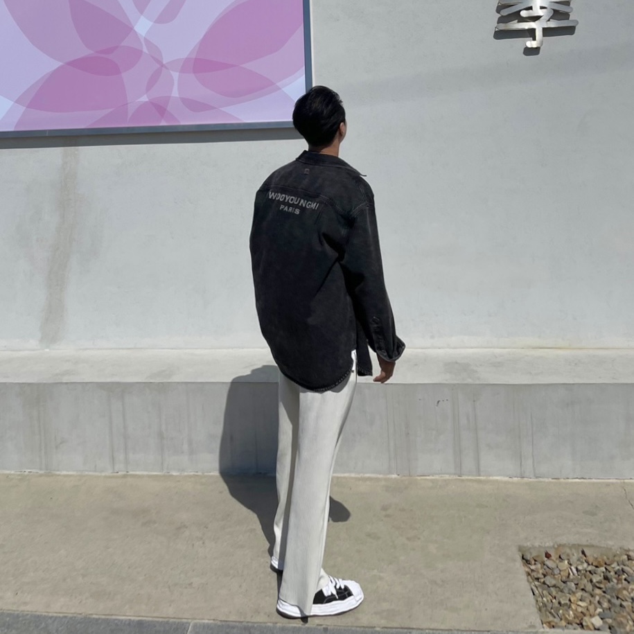 Maison Mihara Yasuhiro Blakey OG Sole Canvas Low-top Sneakers Black White 착용 스타일