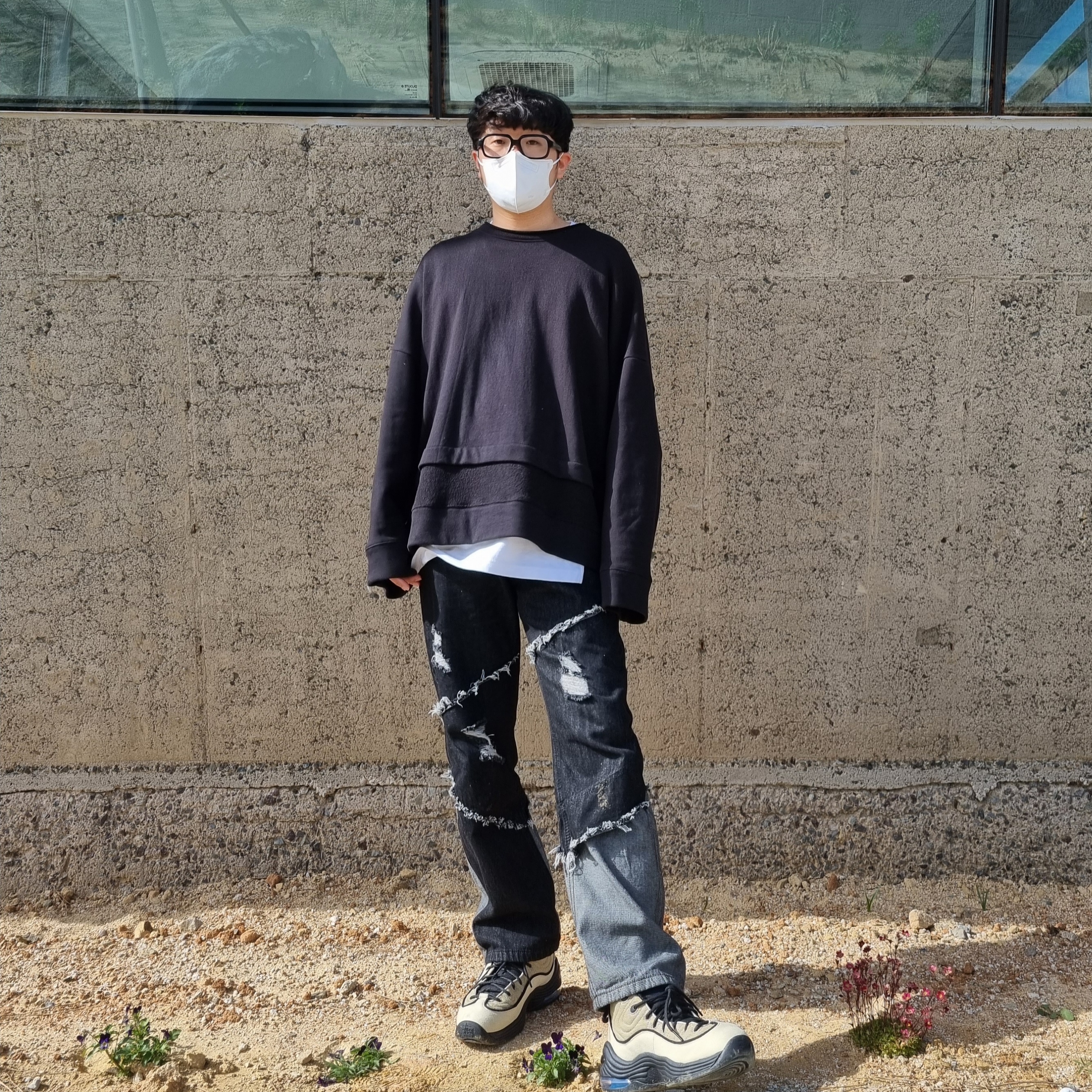 Nike x Stussy Air Penny II Rattan and Limestone 착용 스타일 - 5