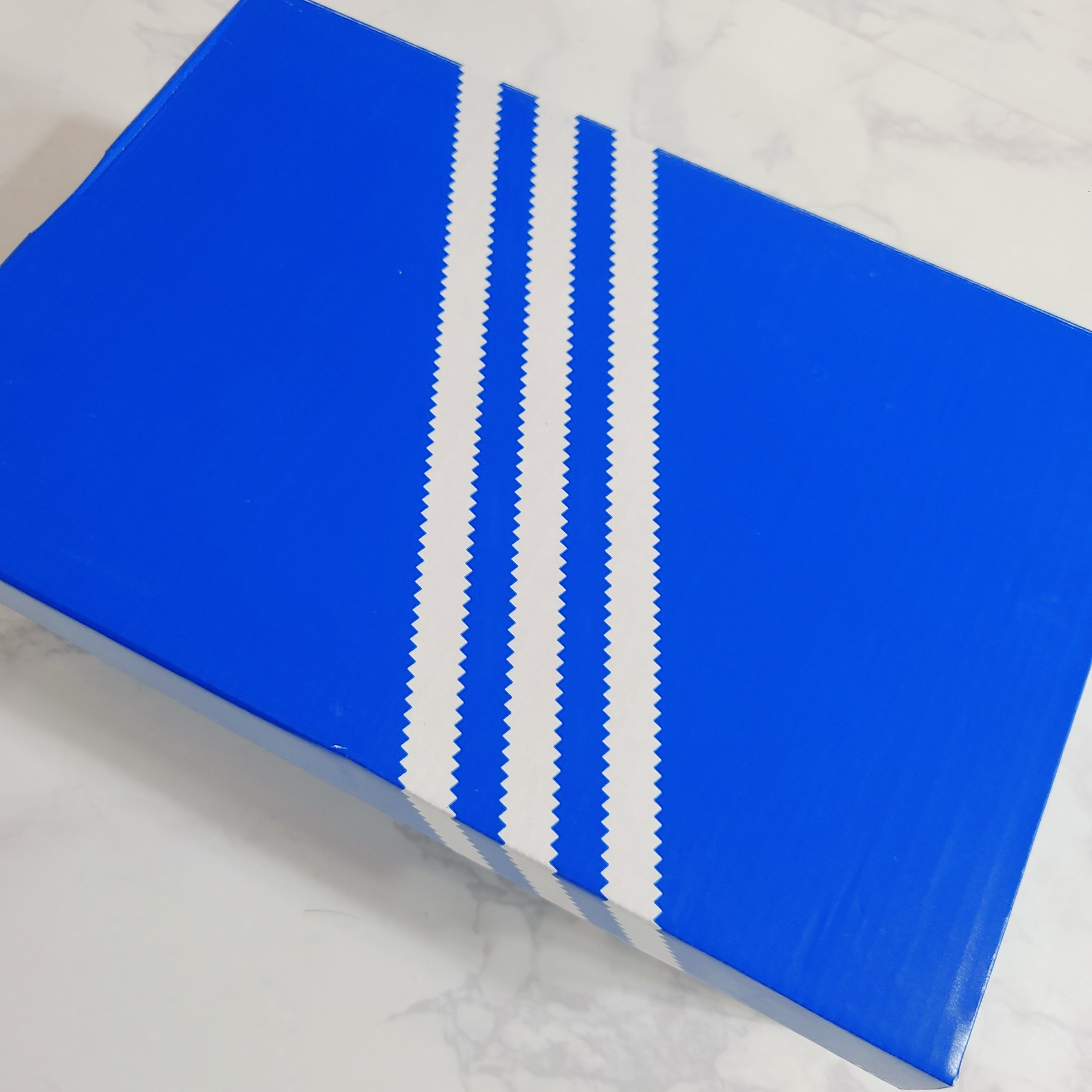 (W) Adidas Gazelle Indoor Blue Fusion Cloud White 착용 스타일 - 1