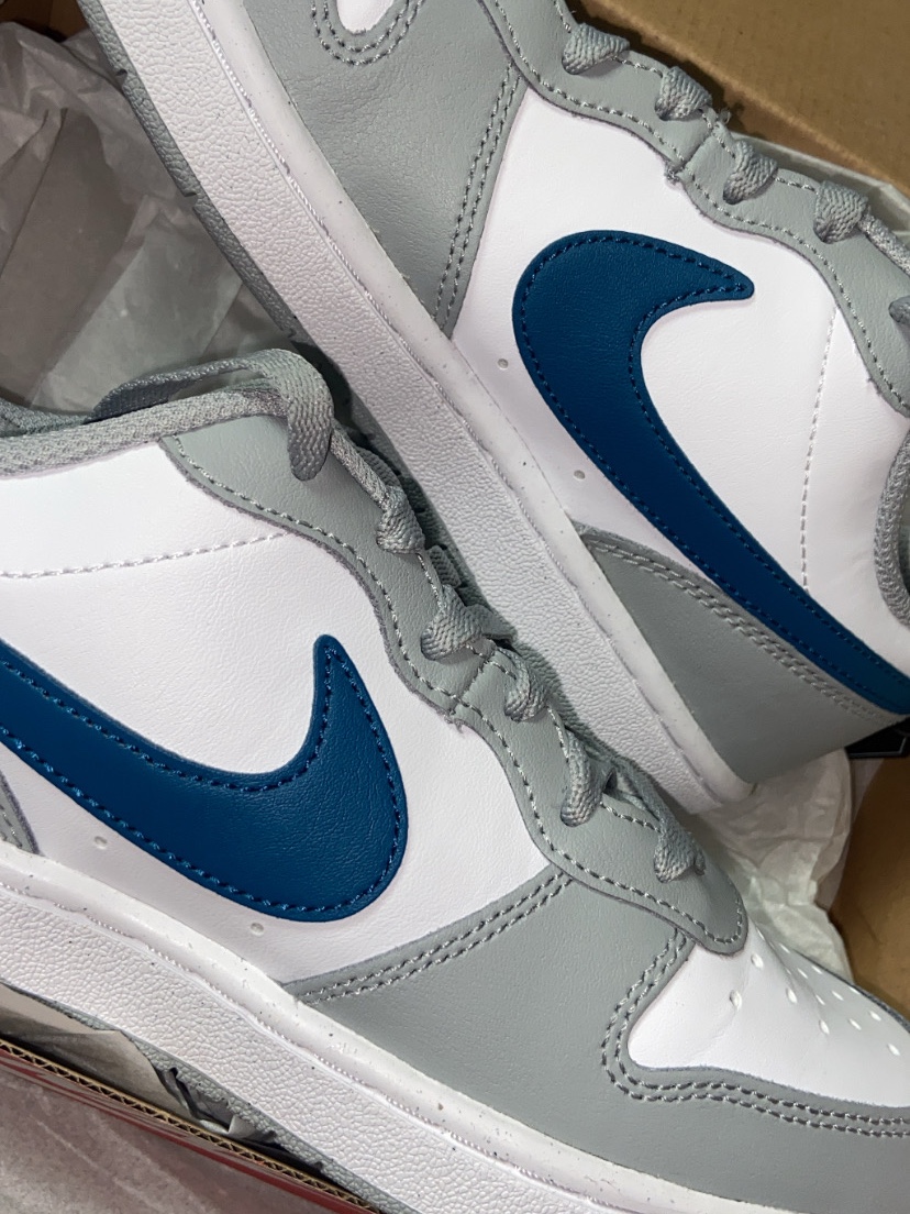 (GS) Nike Court Borough Low 2 Light Smoke Grey 착용 스타일