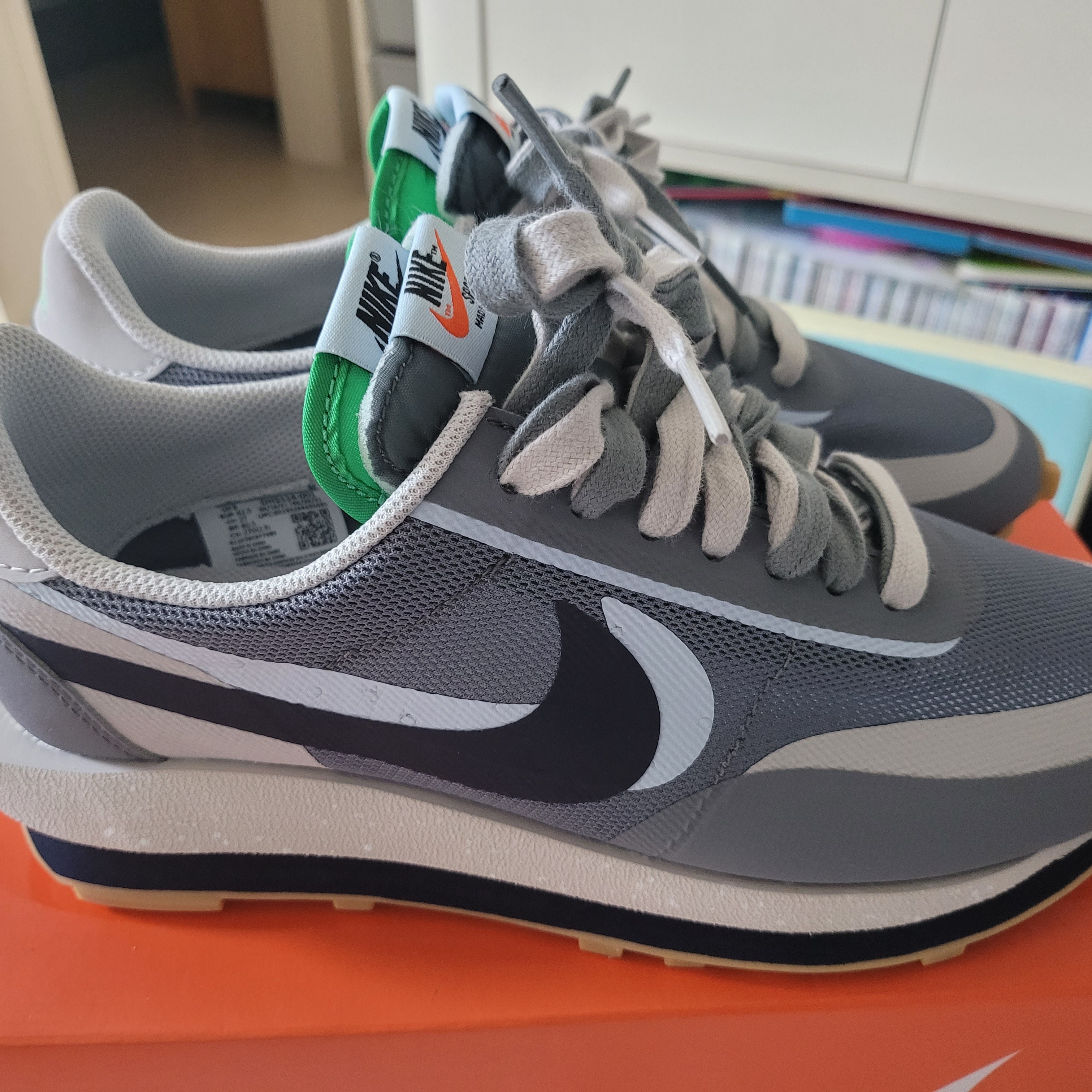 Nike x Sacai x Clot LDWaffle Cool Grey 착용 스타일