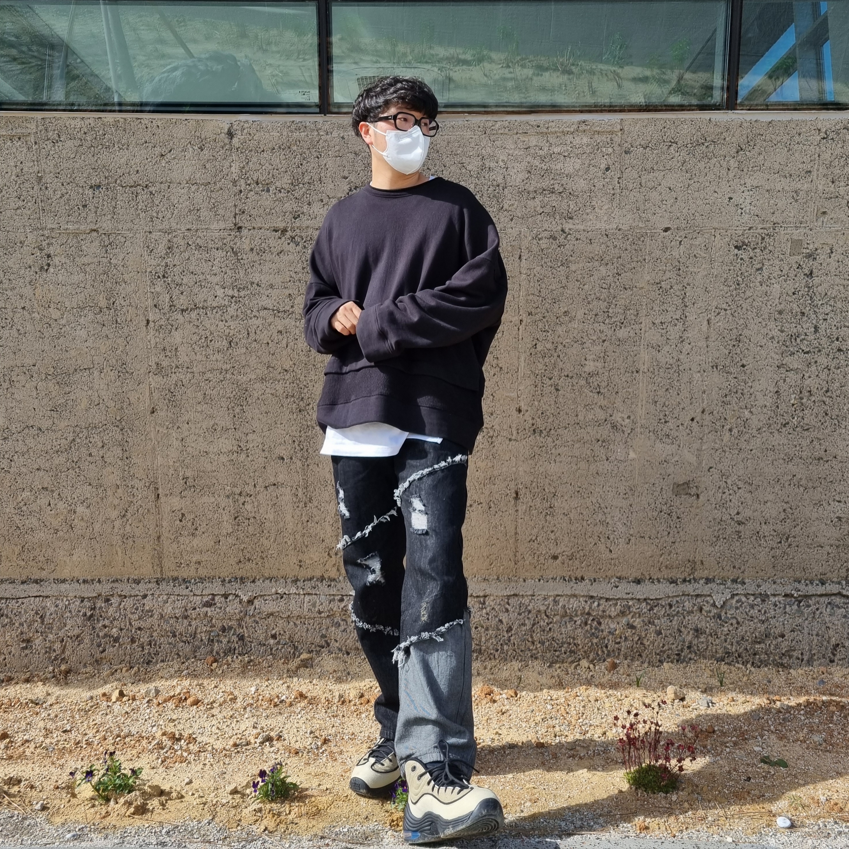 Nike x Stussy Air Penny II Rattan and Limestone 착용 스타일 - 1