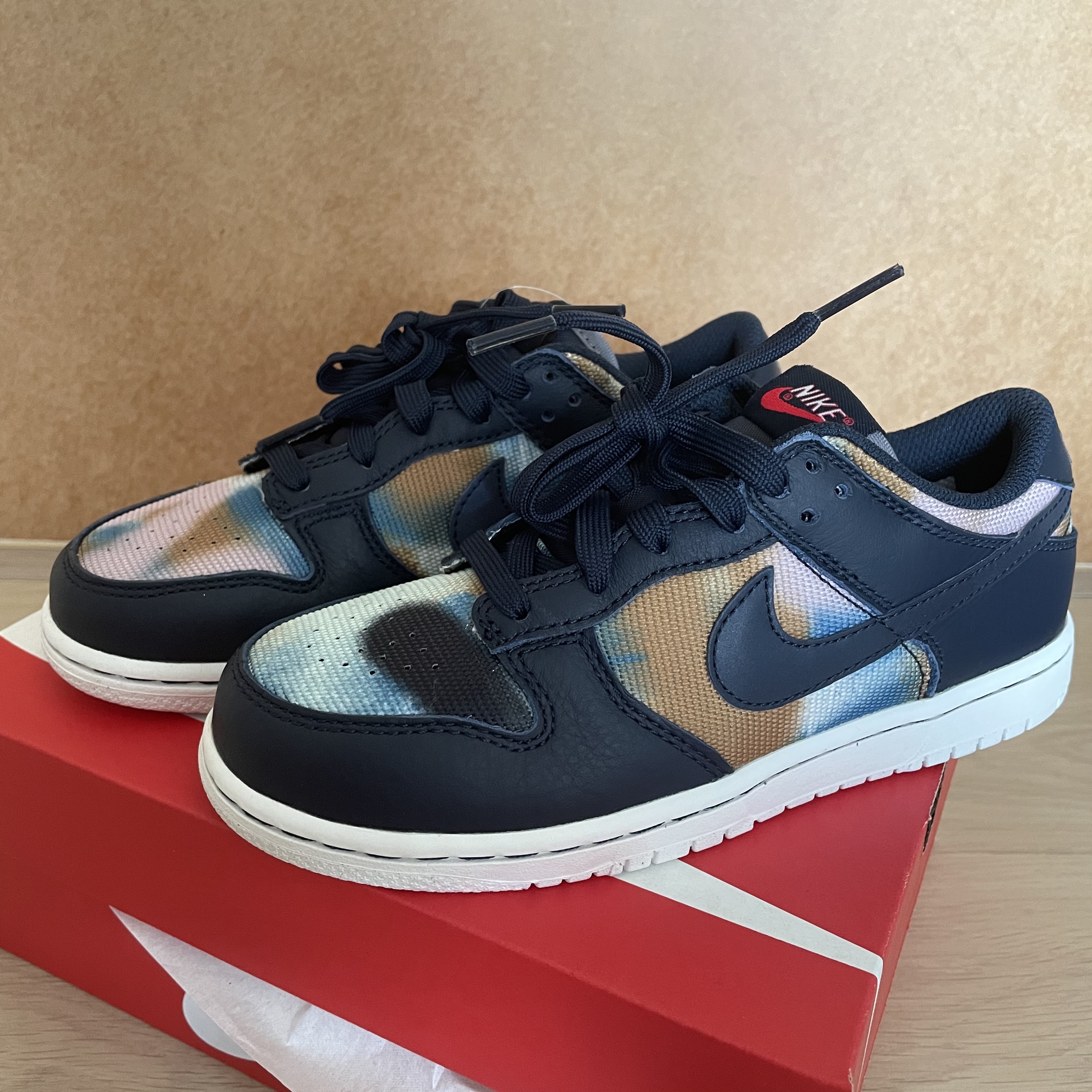 (PS) Nike Dunk Low Retro PRM Obsidian Graffiti 착용 스타일
