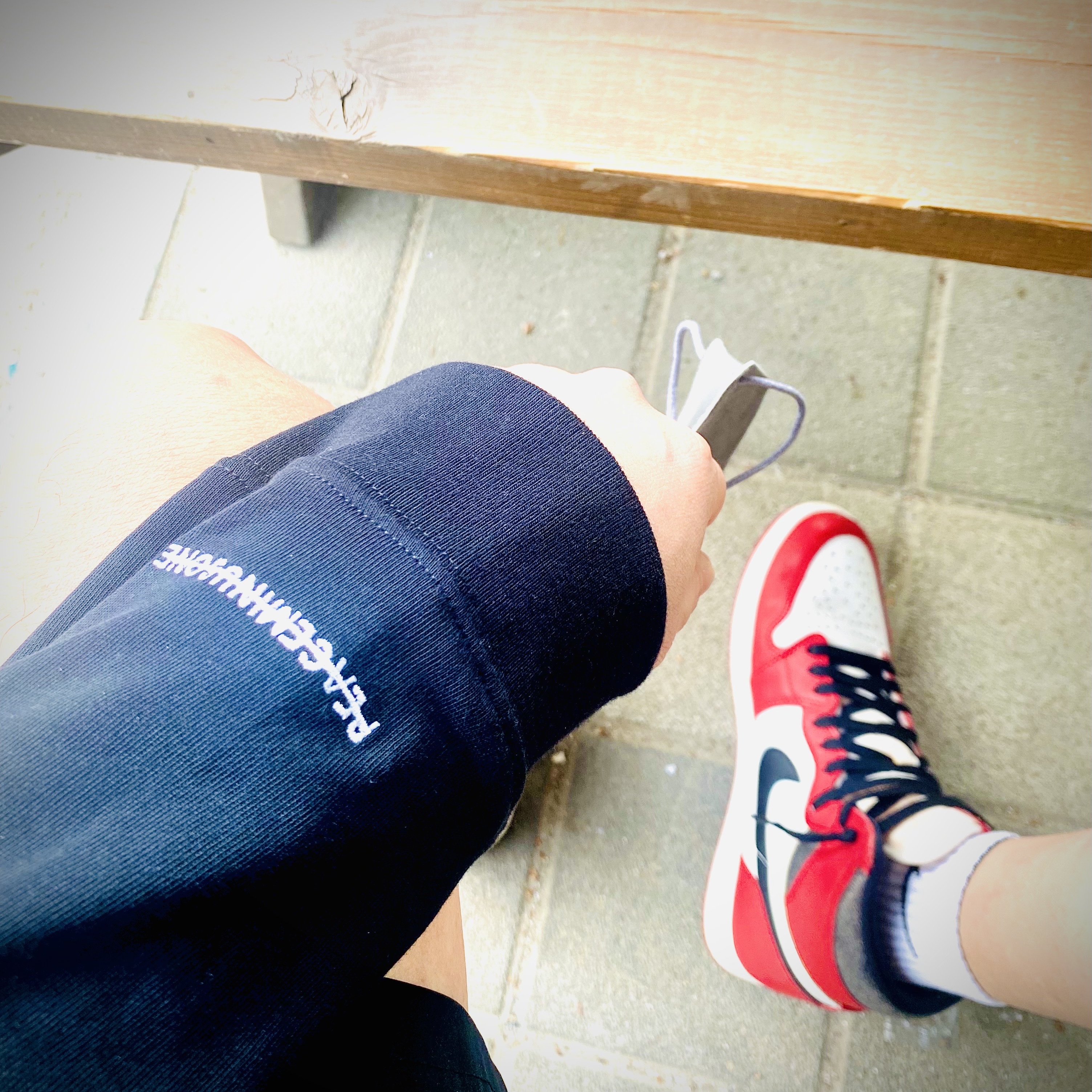 Nike x Peaceminusone LS T-Shirt Black (DR0098-010), Jordan 1 Retro High OG Chicago 2022 착용 스타일