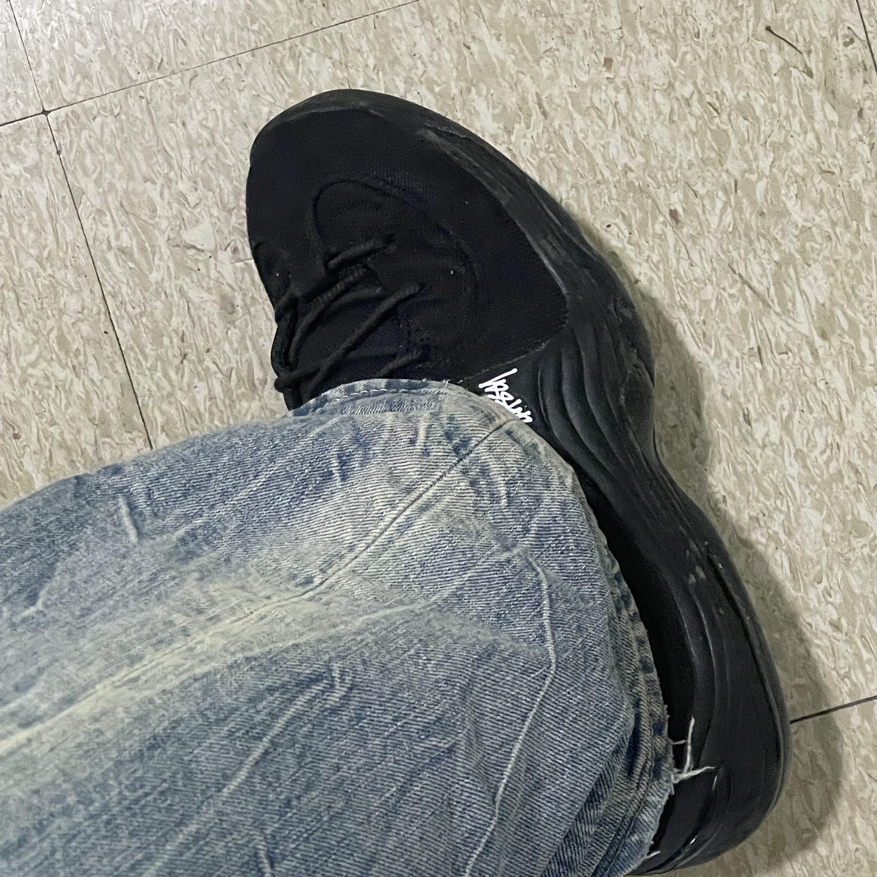 Nike x Stussy Air Penny II Black 착용 스타일 - 2