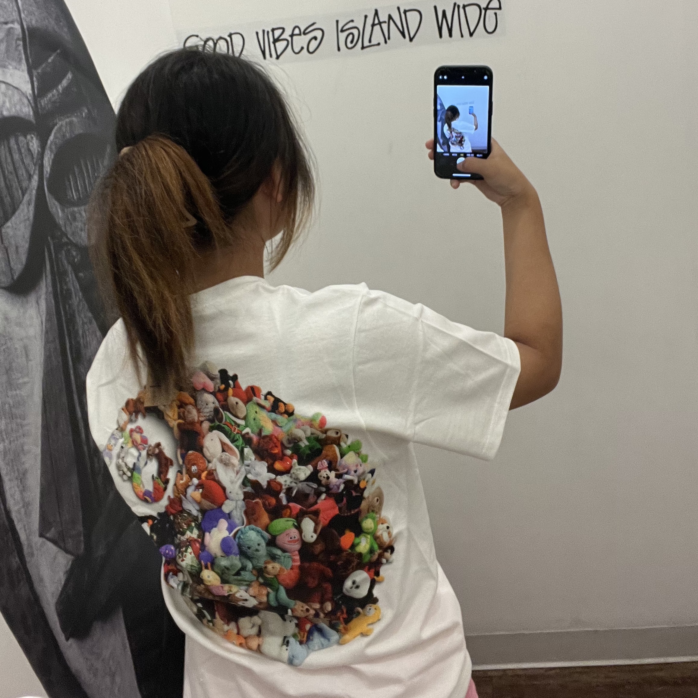 Stussy Melted T-Shirt White, Stussy Plush T-Shirt White 착용 스타일 - 2