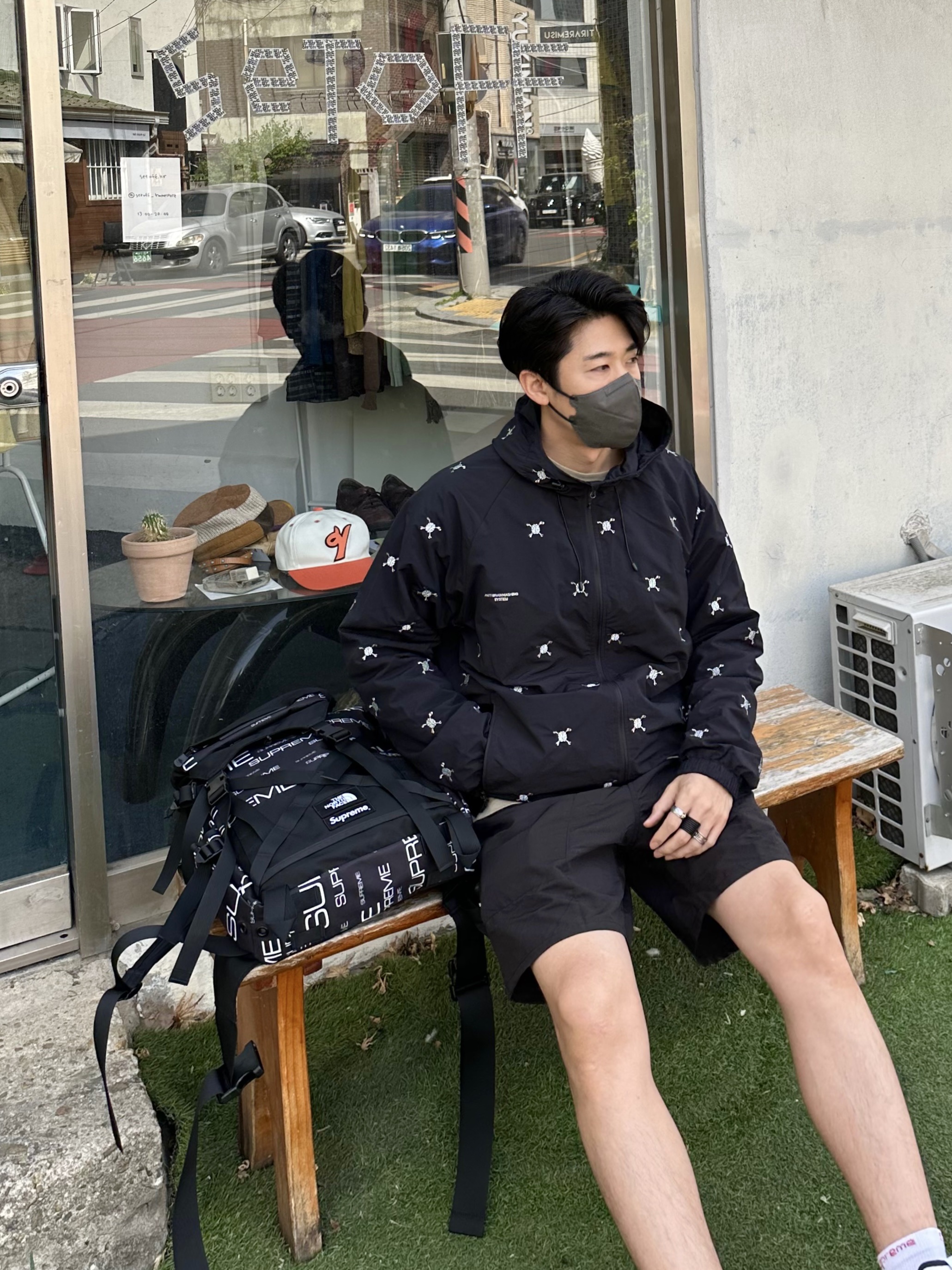 구찌 씬 실버 링 펠린 헤드 실버 에이지드 다크 피니쉬, 구찌 더블 G 링 실버 착용 스타일 - 1