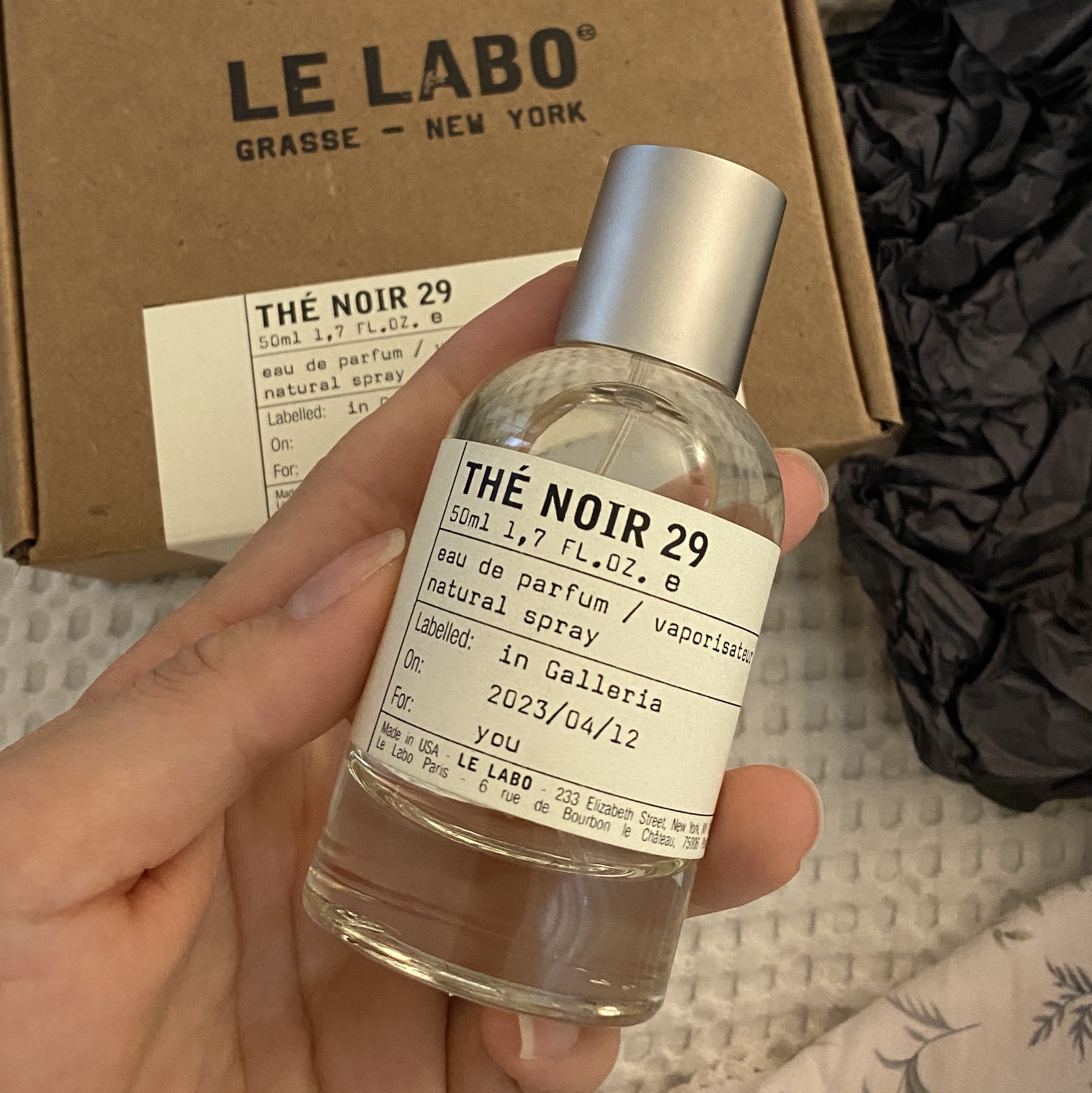 Le Labo The Noir 29 Eau De Parfum 50ml 착용 스타일