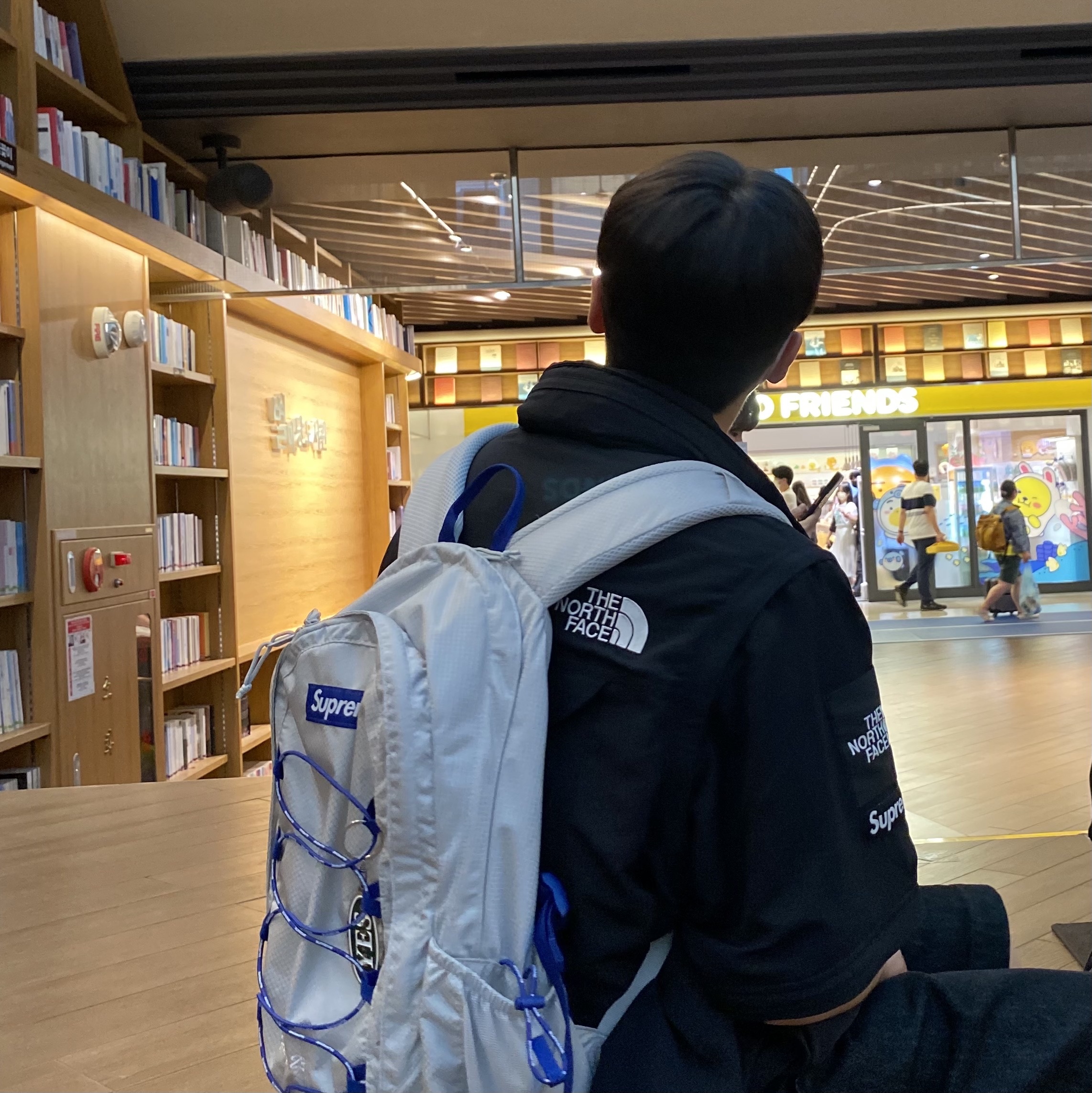 Supreme Backpack Silver - 22SS, Supreme x The North Face Trekking Convertible Jacket Black - 22SS 착용 스타일