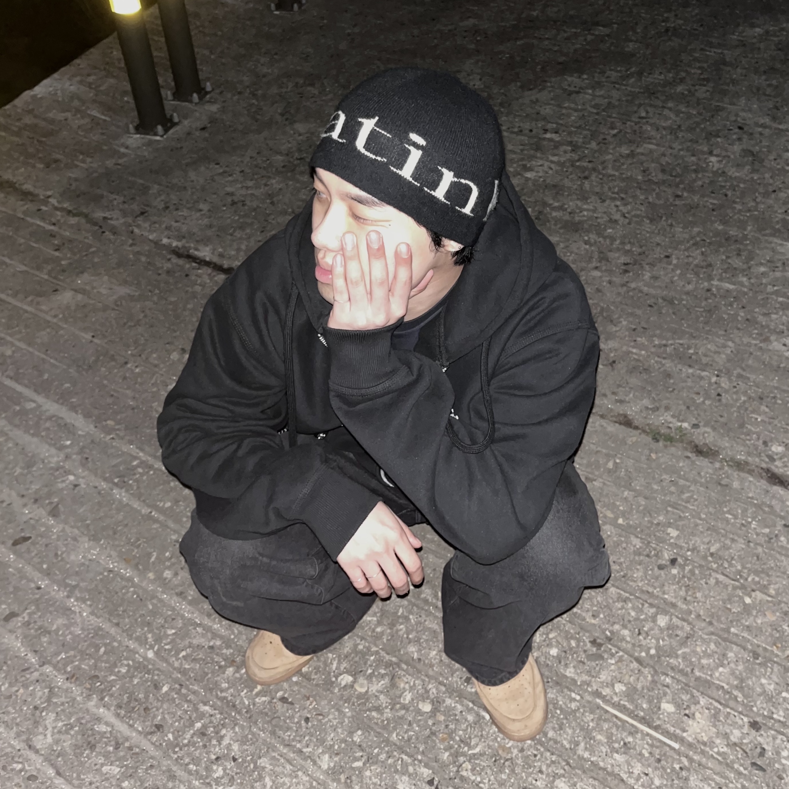 Stussy Basic Stussy Zip Hoodie Black 2022, Nike Air Force 1 '07 WB Flax 착용 스타일