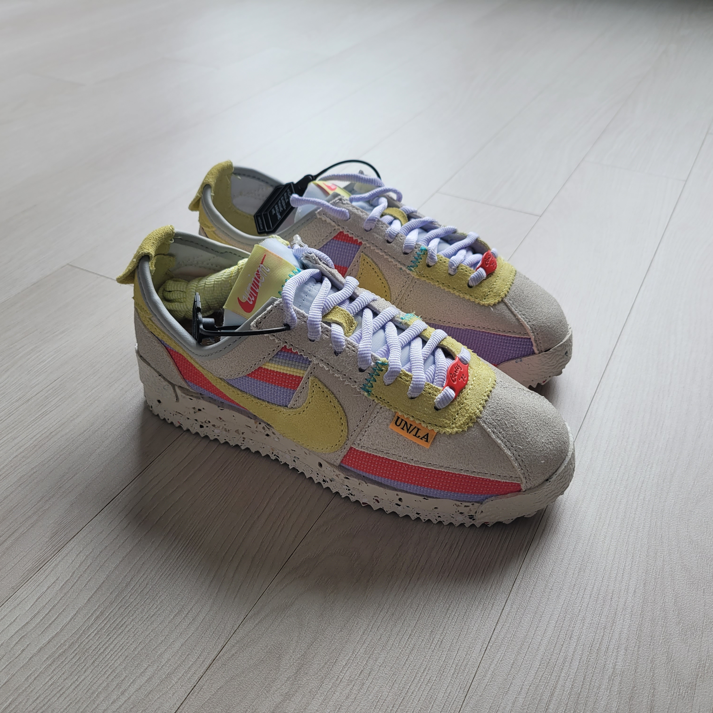 Nike x Union Cortez SP Lemon Frost 착용 스타일 - 1