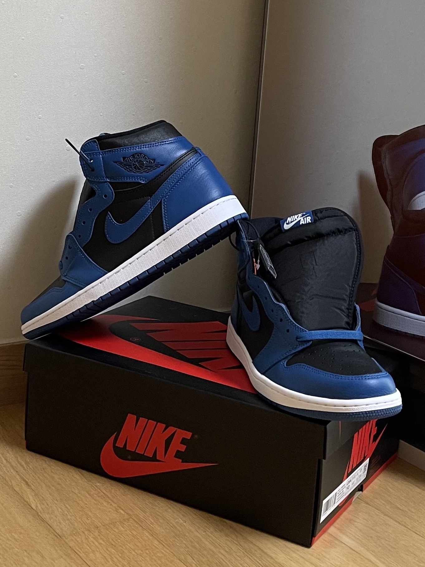 Jordan 1 Retro High OG Dark Marina Blue, (GS) Jordan 1 Retro High OG Dark Marina Blue 착용 스타일