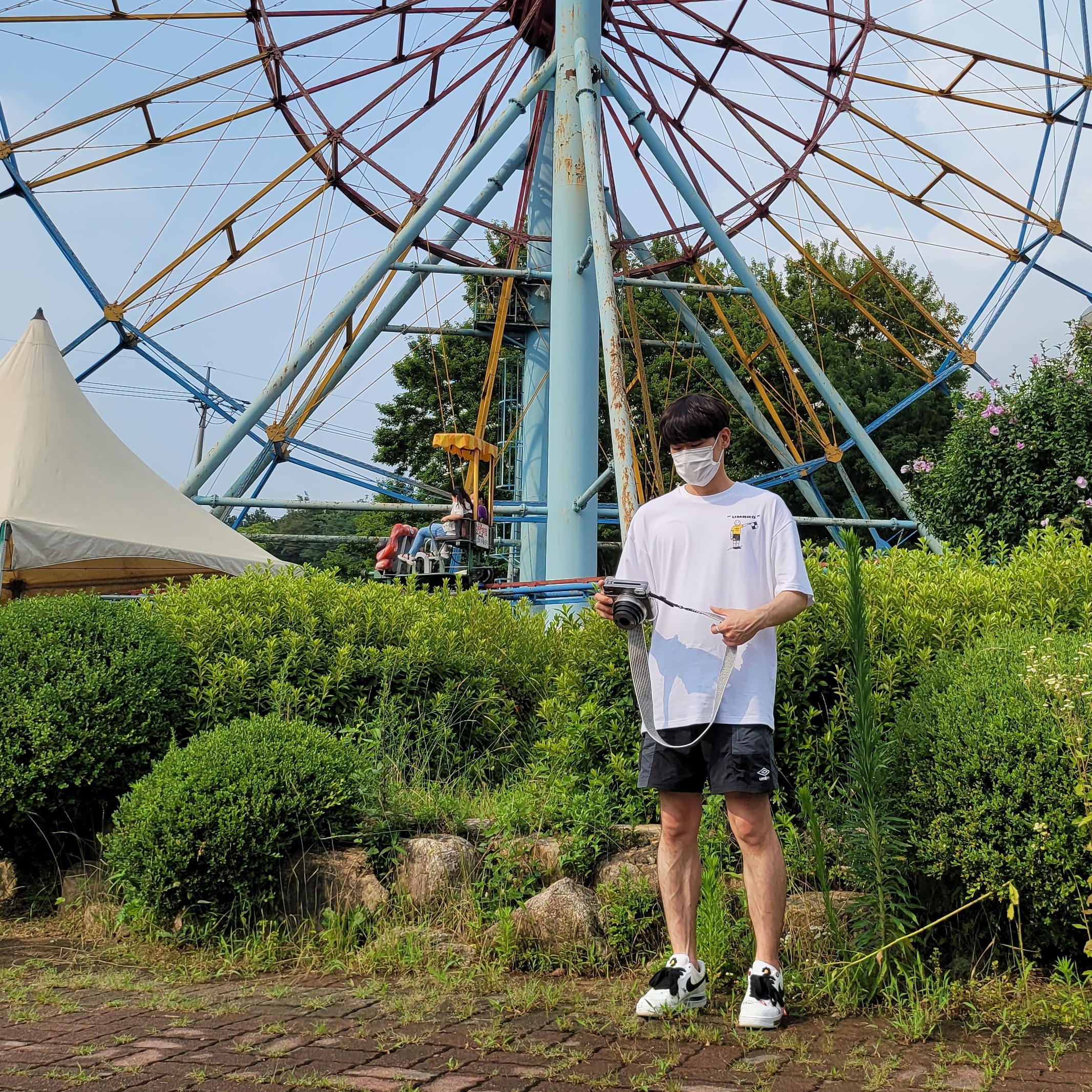 Nike x Peaceminusone Air Force 1 Low Para-Noise 2.0 착용 스타일