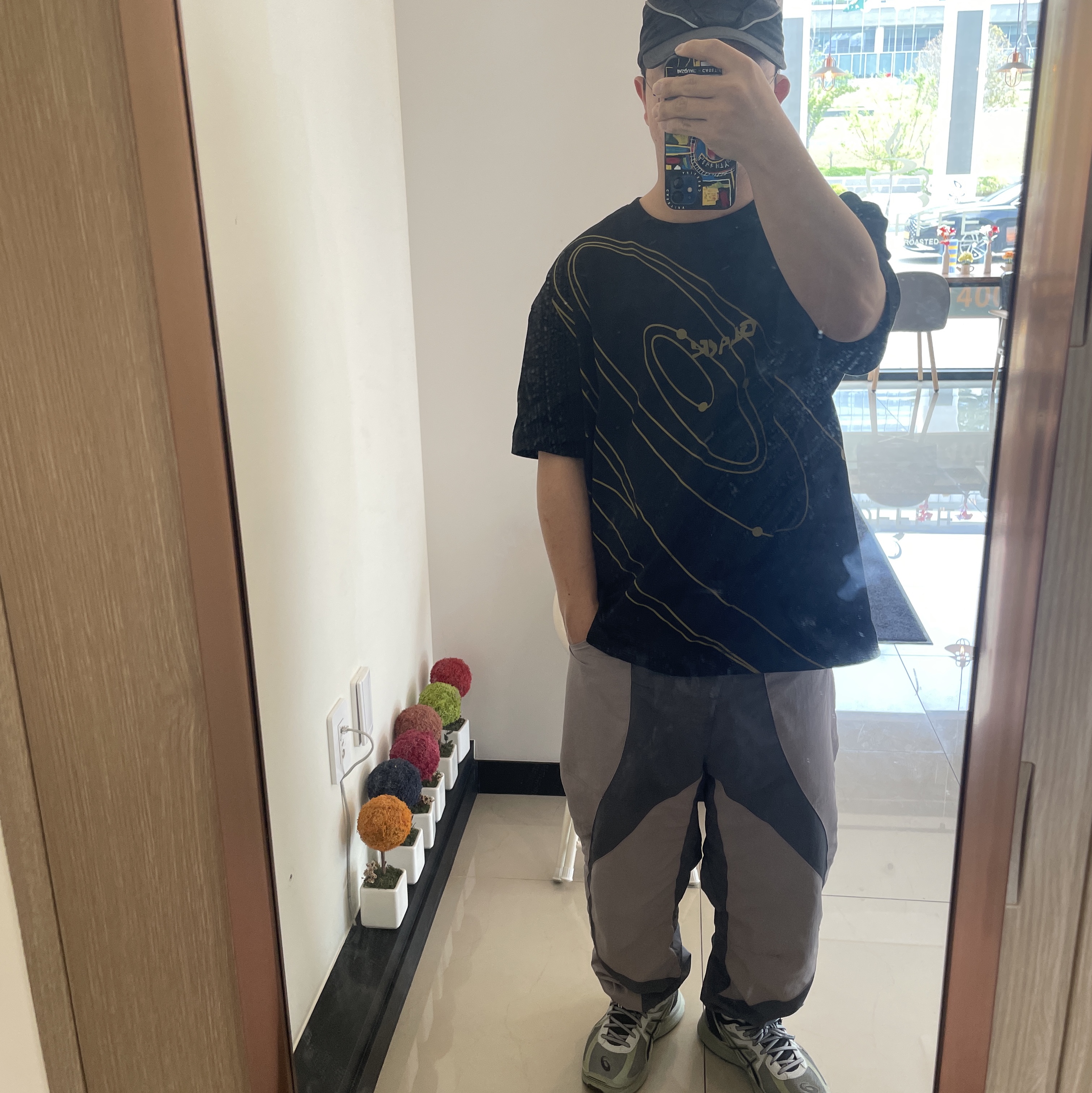 Asics Jog 100 S Sheet Rock - 2E Wide 착용 스타일 - 1