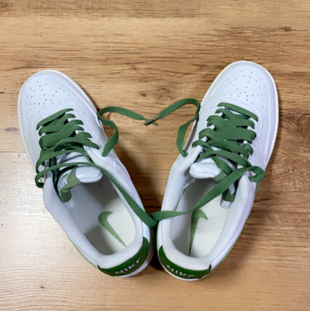 Nike Court Vision Low White Treeline 착용 스타일 - 1