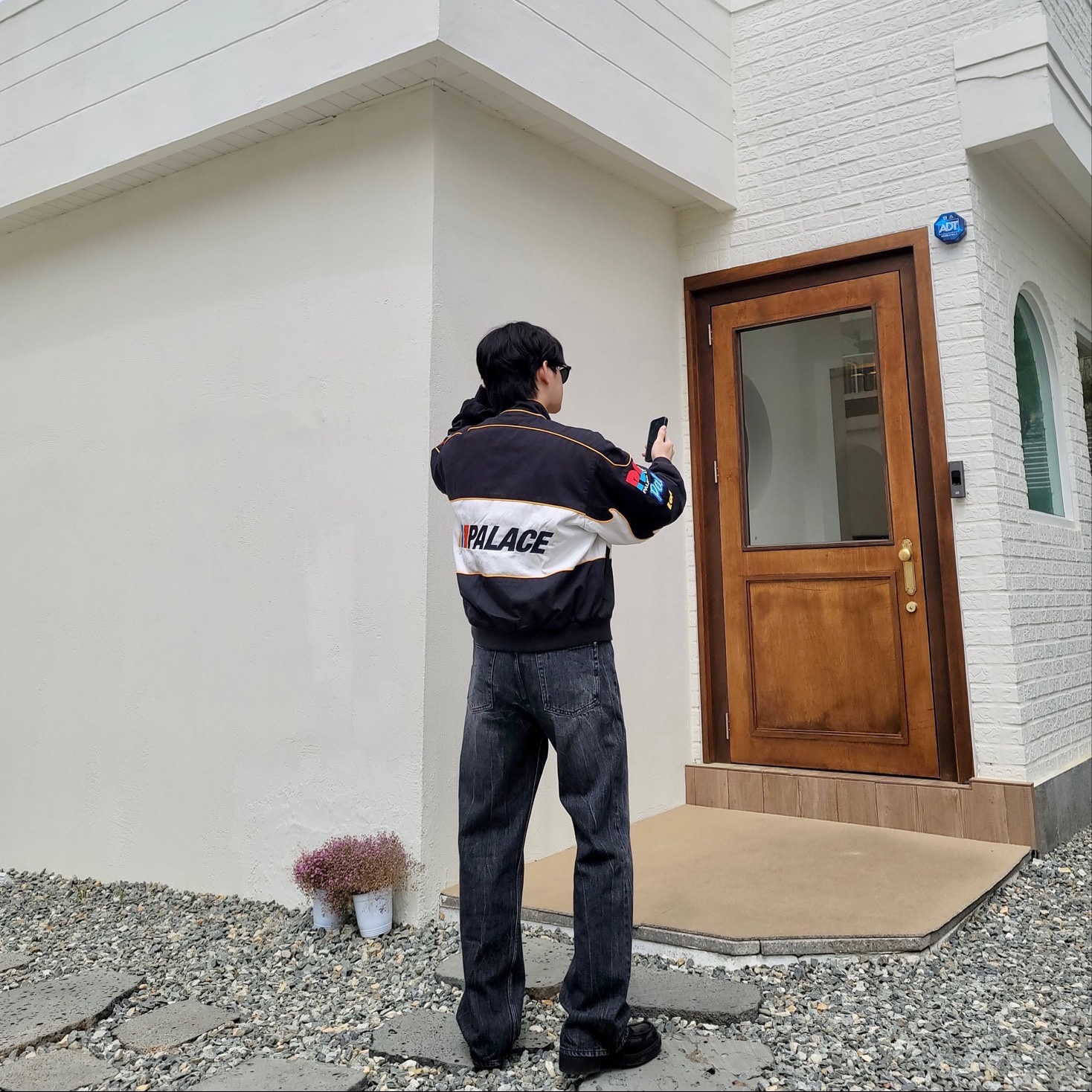 Palace Fast Cotton Jacket Black - 23SS 착용 스타일 - 3