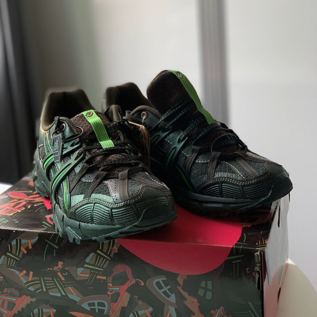 Asics x Andersson Bell Gel-Sonoma 15-50 Black Green 착용 스타일