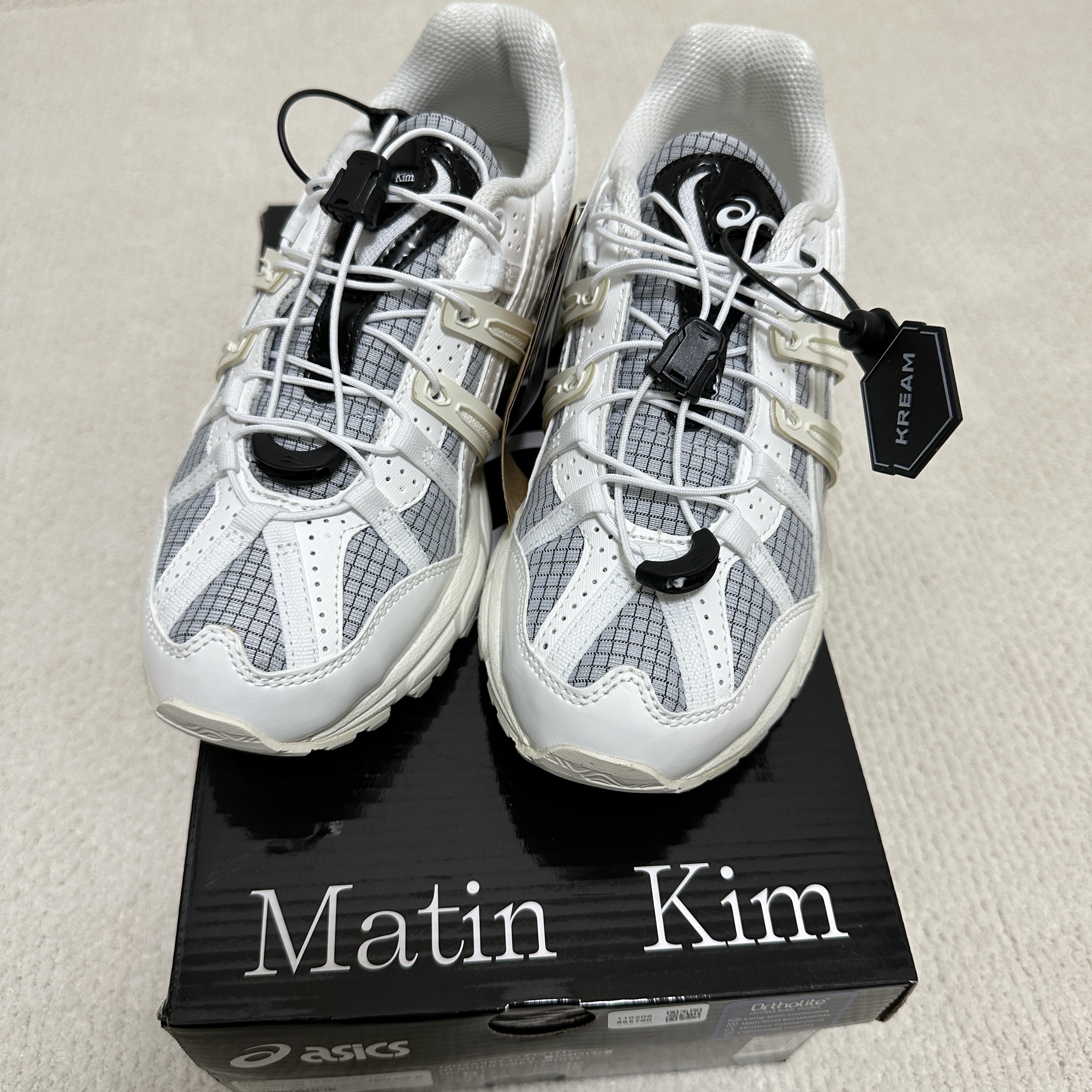 (W) Asics x Matin Kim Gel-Sonoma 15-50 Glacier Grey White 착용 스타일 - 1