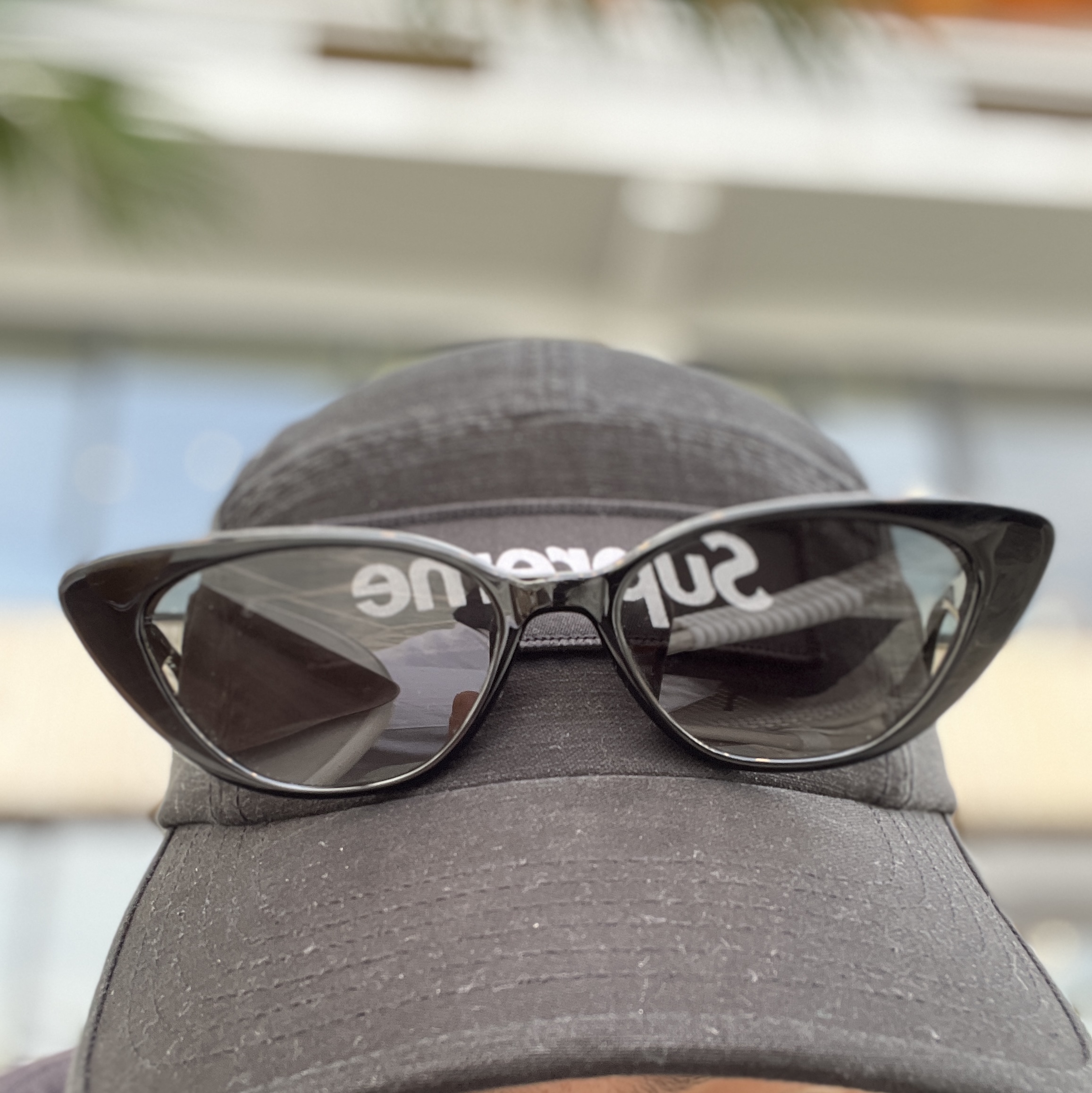 Supreme Military Camp Cap Black - 23SS 착용 스타일