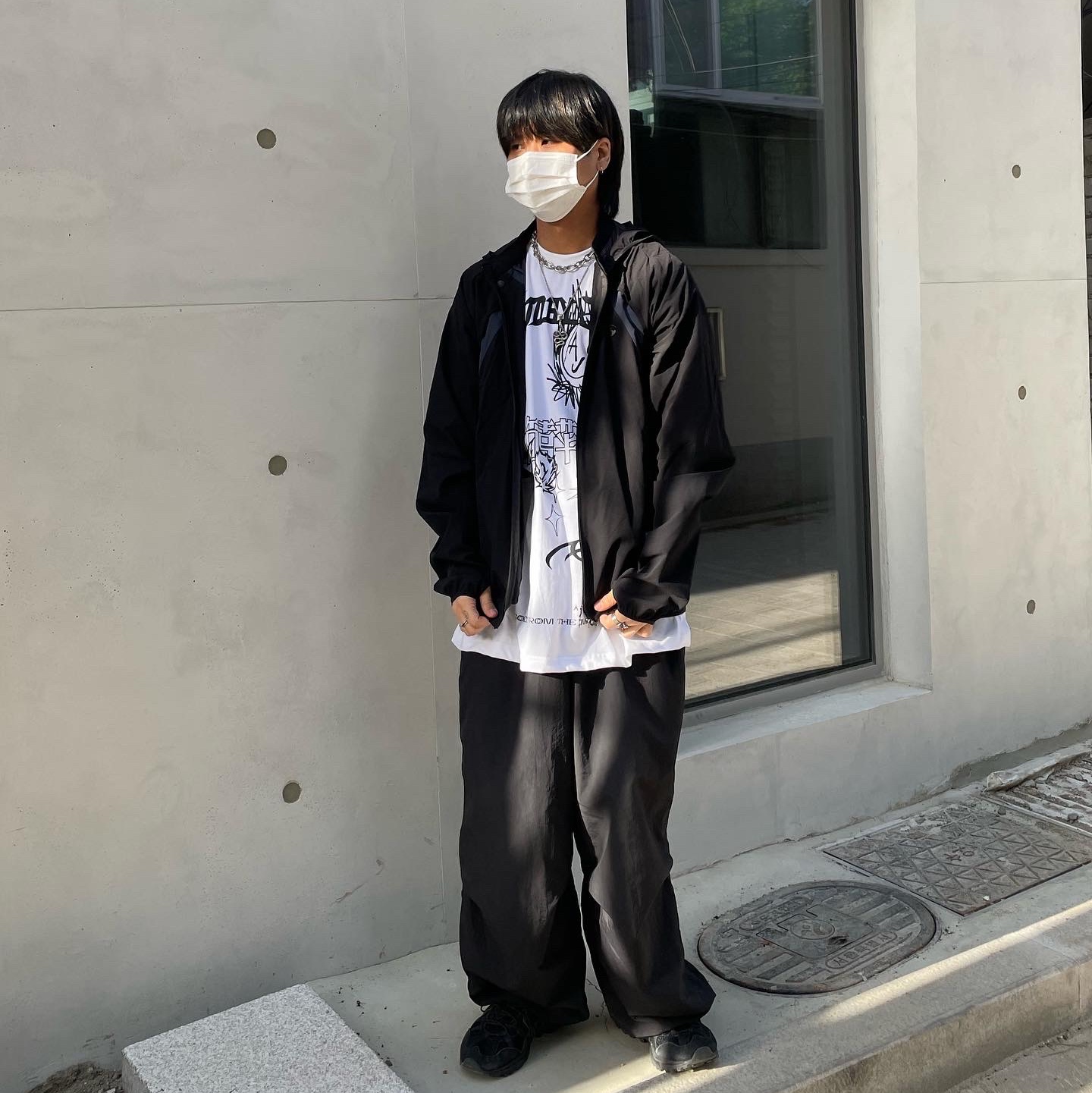 Sansan Gear Conversion Jacket Black - 23SS 착용 스타일 - 2
