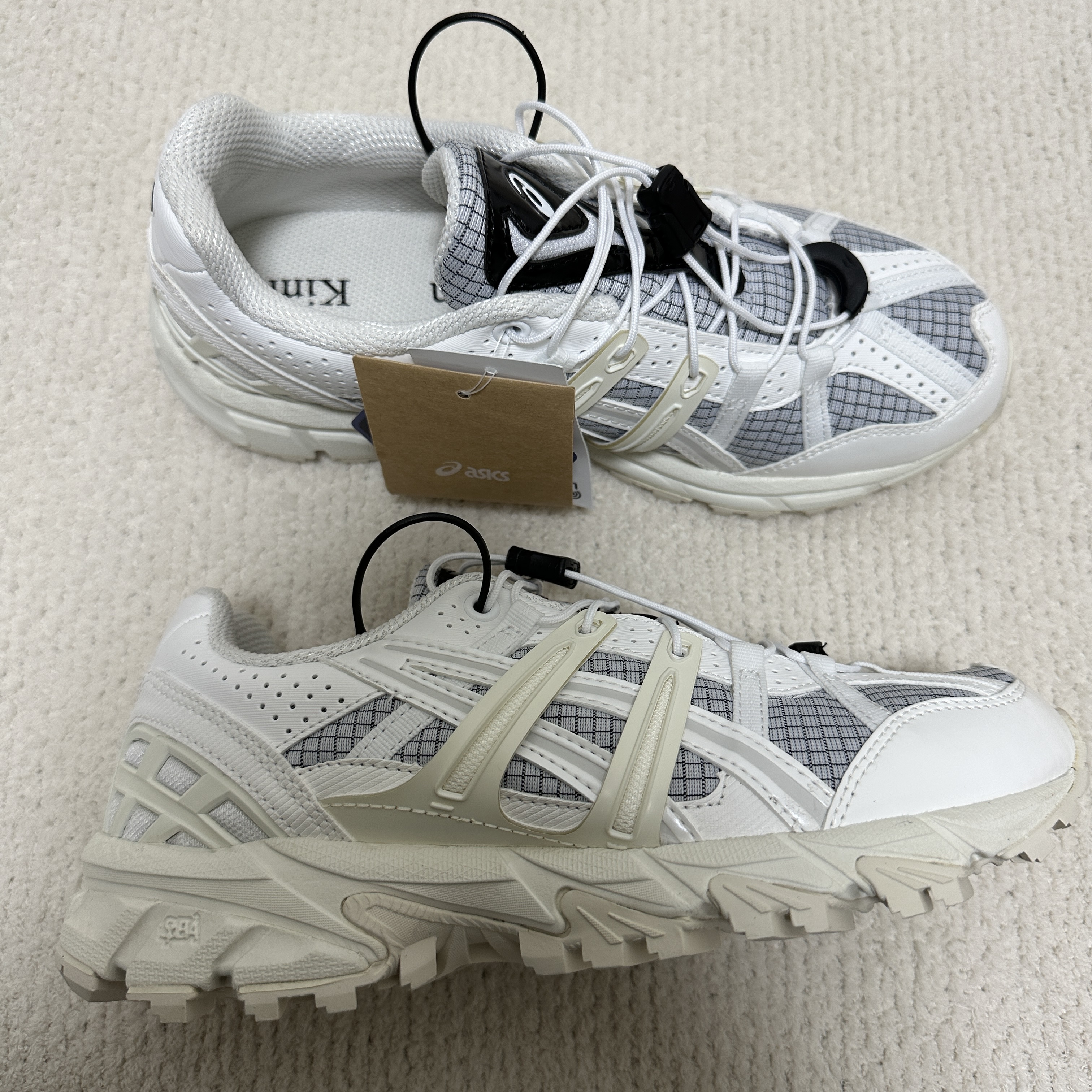 (W) Asics x Matin Kim Gel-Sonoma 15-50 Glacier Grey White 착용 스타일 - 2