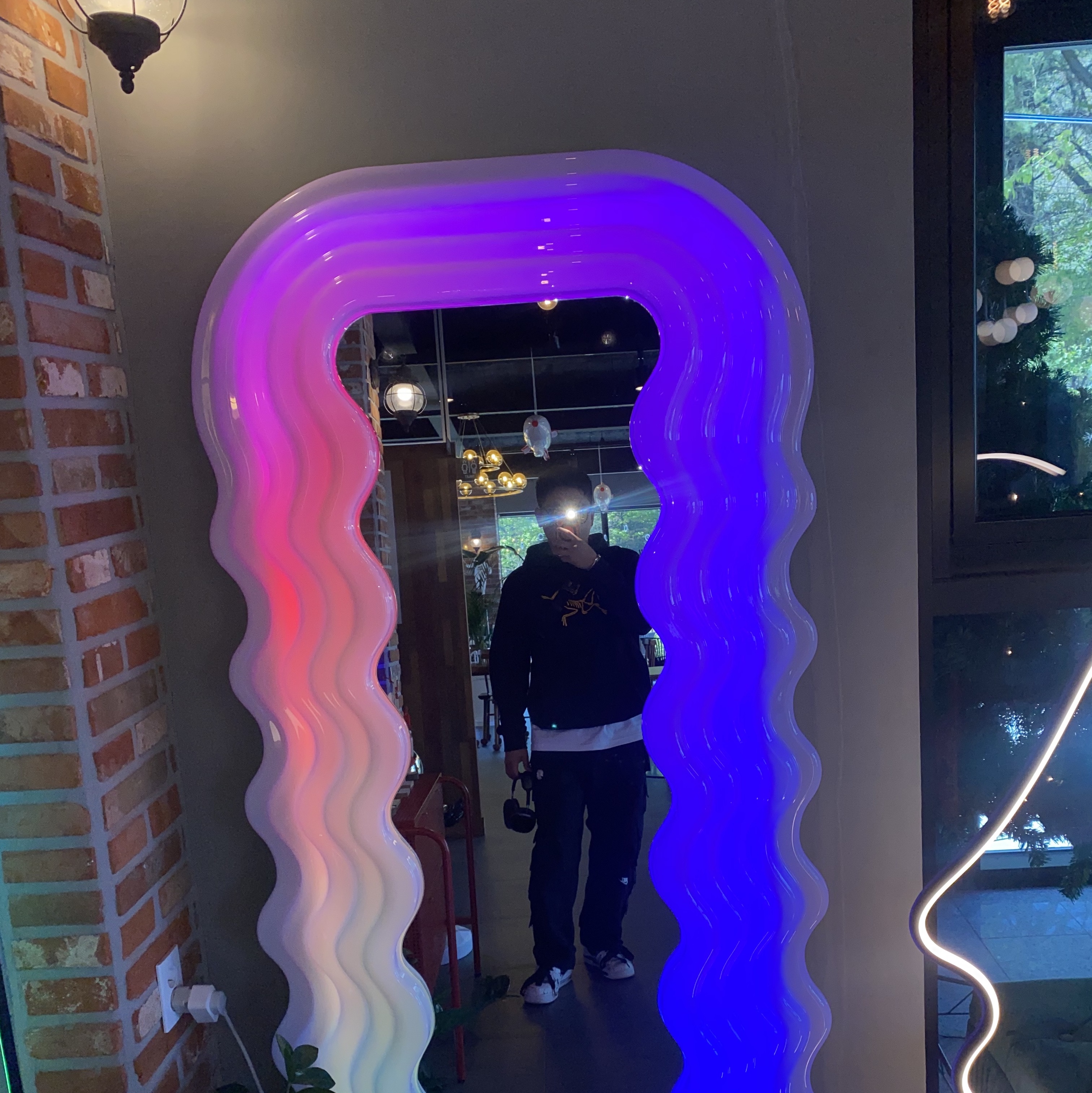 Palace x Arc'teryx Hood Black - 20FW, Nike x Peaceminusone Wide Pants Black (DR0096-010) 착용 스타일 - 1