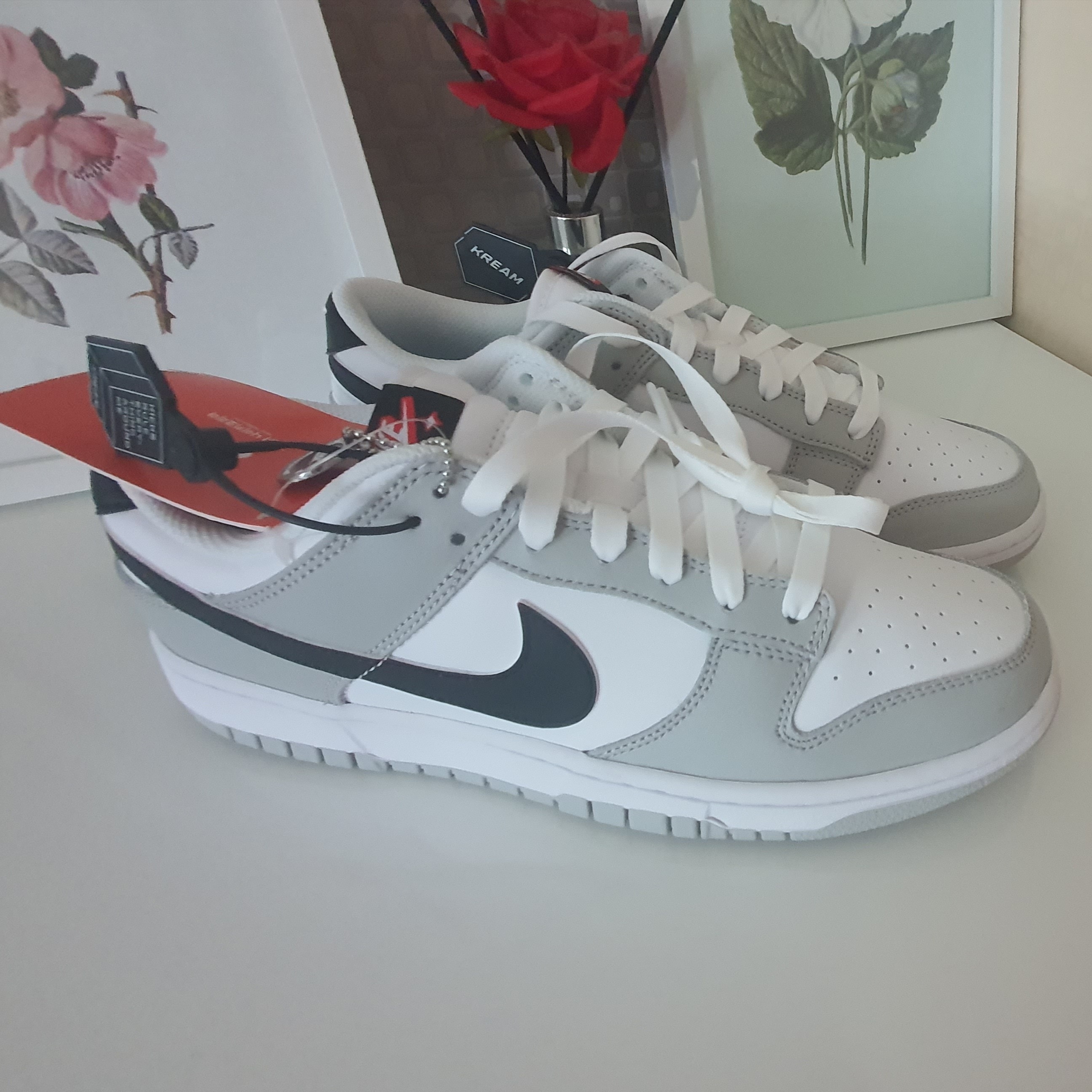 Nike Dunk Low Retro SE Jackpot Grey Fog 착용 스타일 - 1